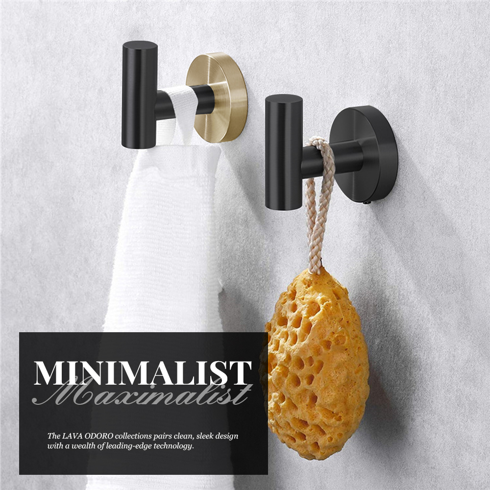 Towel Hooks, 2 Pack | Lava Odoro-LAVA ODORO