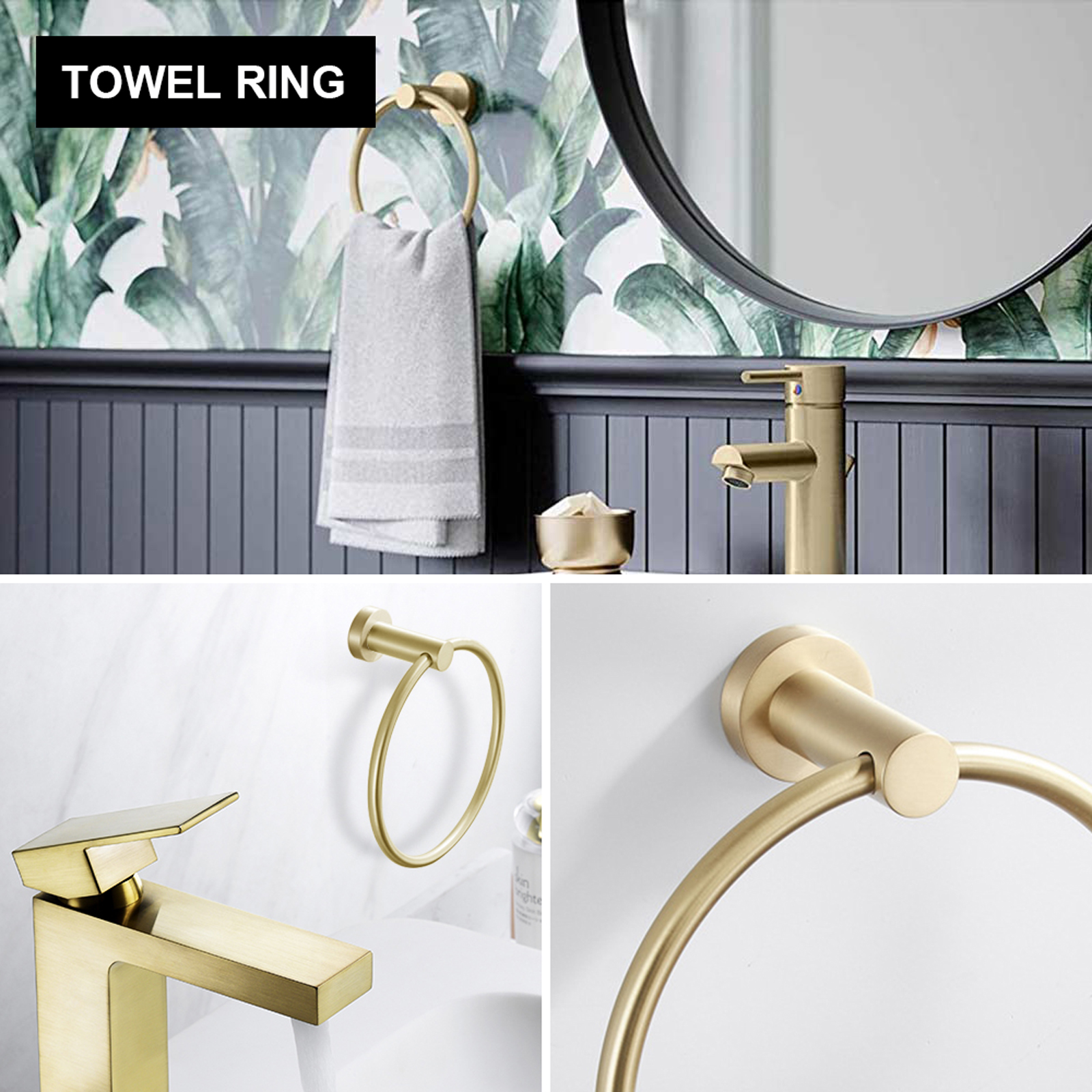 5-Piece Bathroom Hardware Set, 23.6 Inch | Lava Odoro-LAVA ODORO