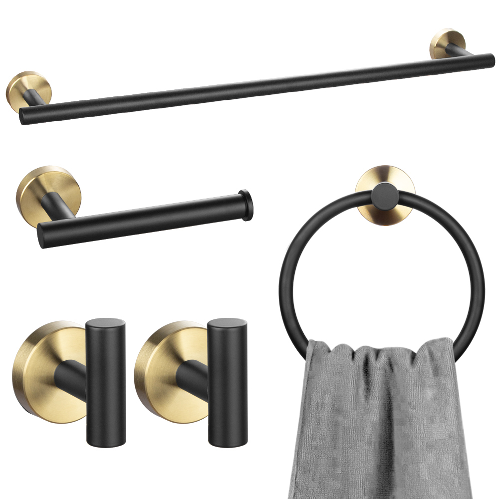 5-Piece Bathroom Hardware Set, 23.6 Inch | Lava Odoro-LAVA ODORO