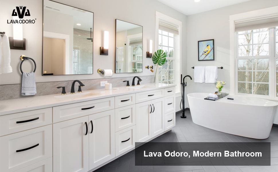 8 Inch Widespread Bathroom Faucet BF405 - Lava Odoro-LAVA ODORO
