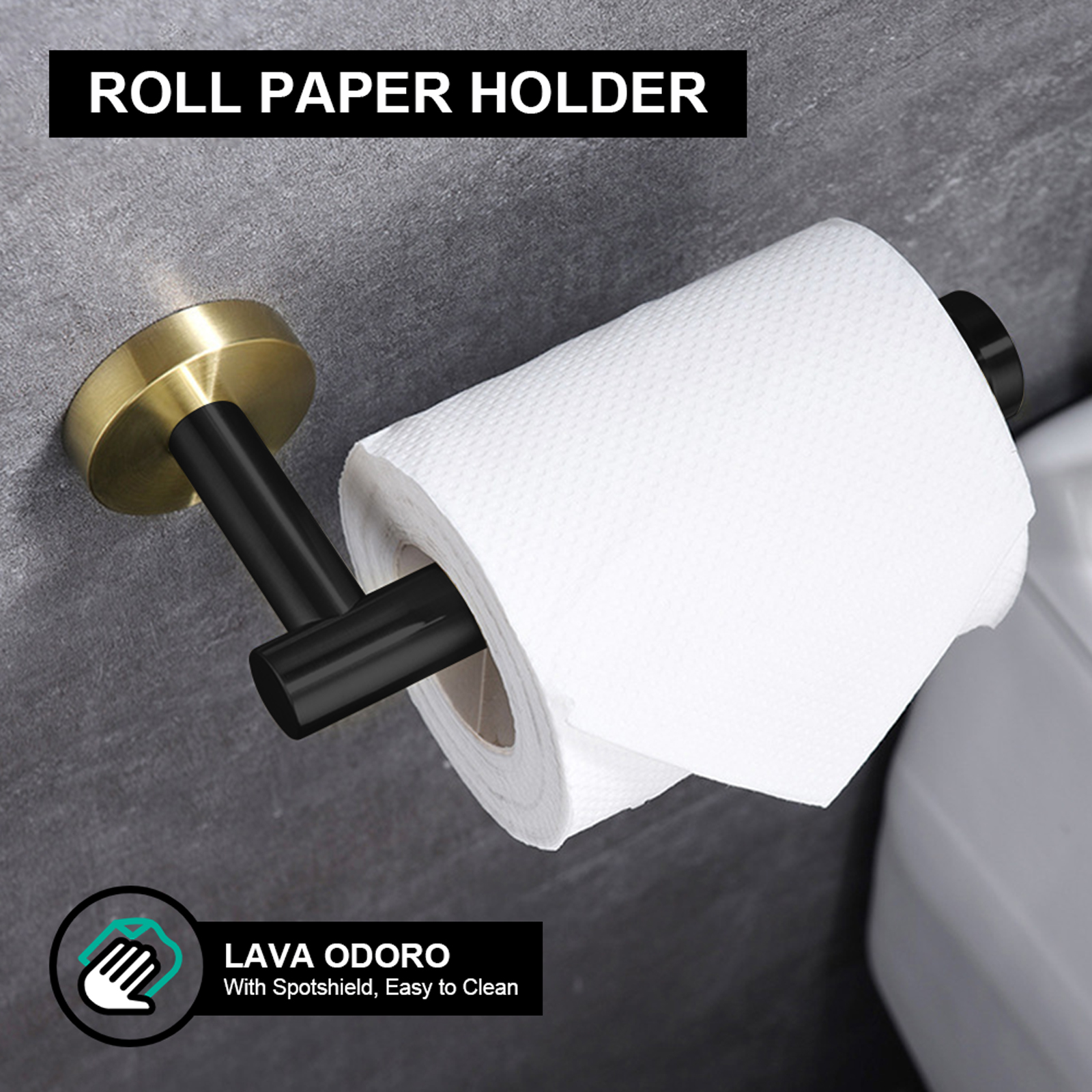 5-Piece Bathroom Hardware Set, 23.6 Inch | Lava Odoro-LAVA ODORO