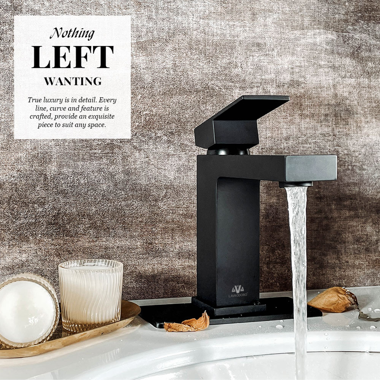 Single Hole Bathroom Faucet With Drain Assembly BF307 - Lava Odoro-LAVA ODORO