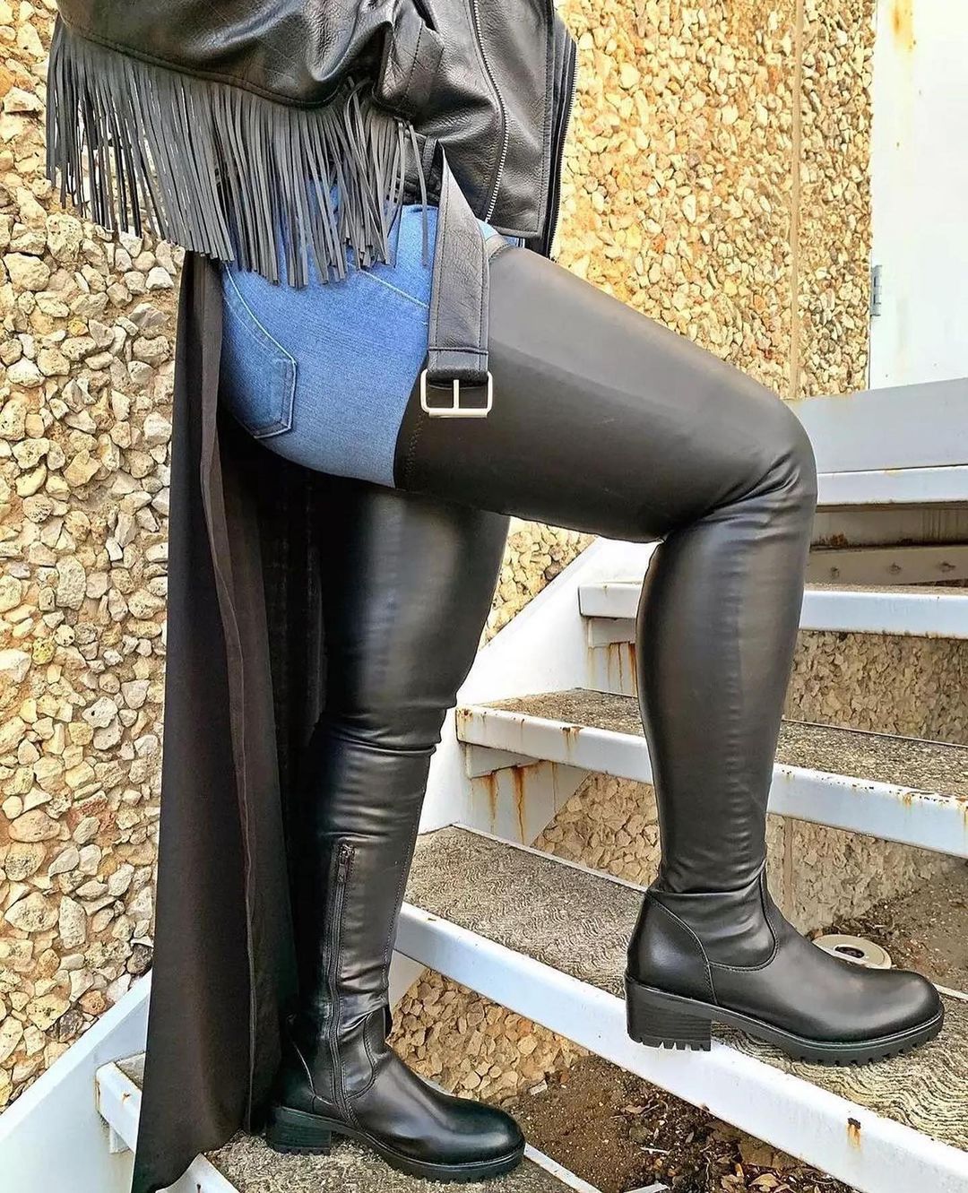 Handmade Leather Mid-tube Plus Velvet Boots