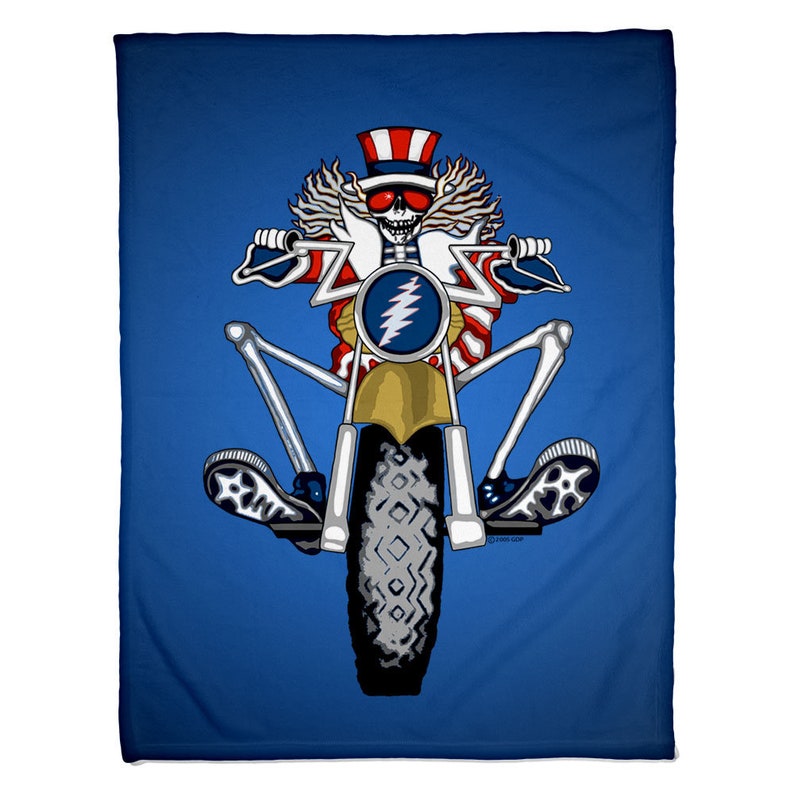 Grateful dead-Grateful Dead Psycle Sam Coral Fleece Blanket | Sherpa ...