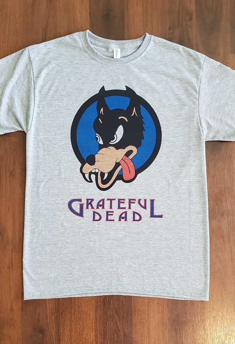 Grateful Dead Wolf Tshirt-KRODOCO