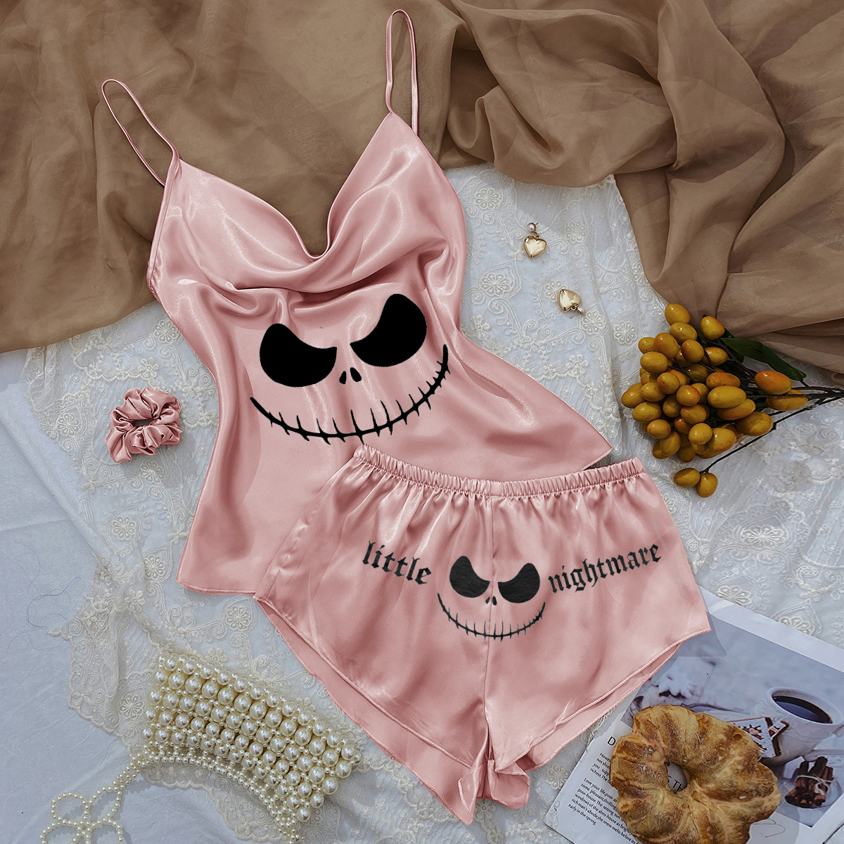 Little Nightmare Sexy Short Pajama Set-xxchiefs
