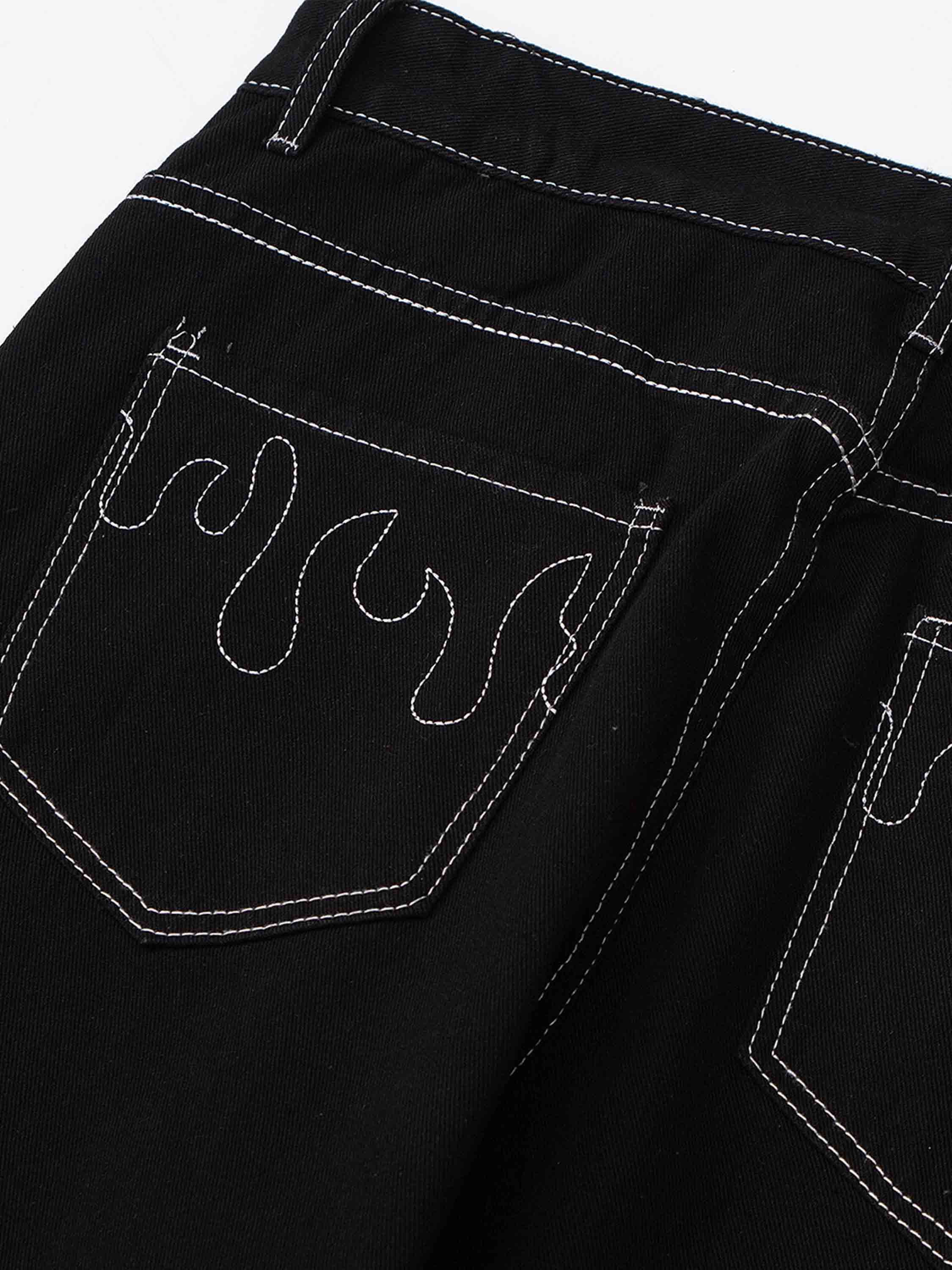 Solid Color Casual Jeans -1224-xxchiefs