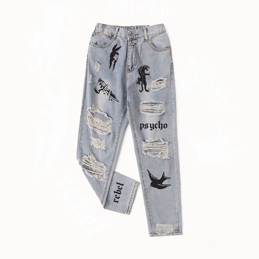 Printed jeans-xxchiefs