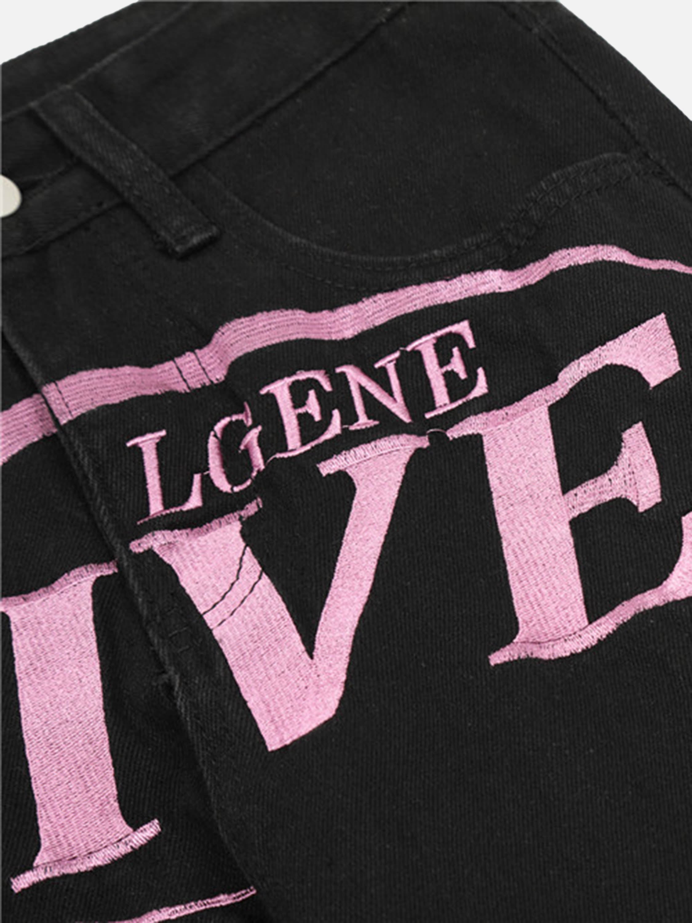 American Vintage Embroidered Jeans-xxchiefs