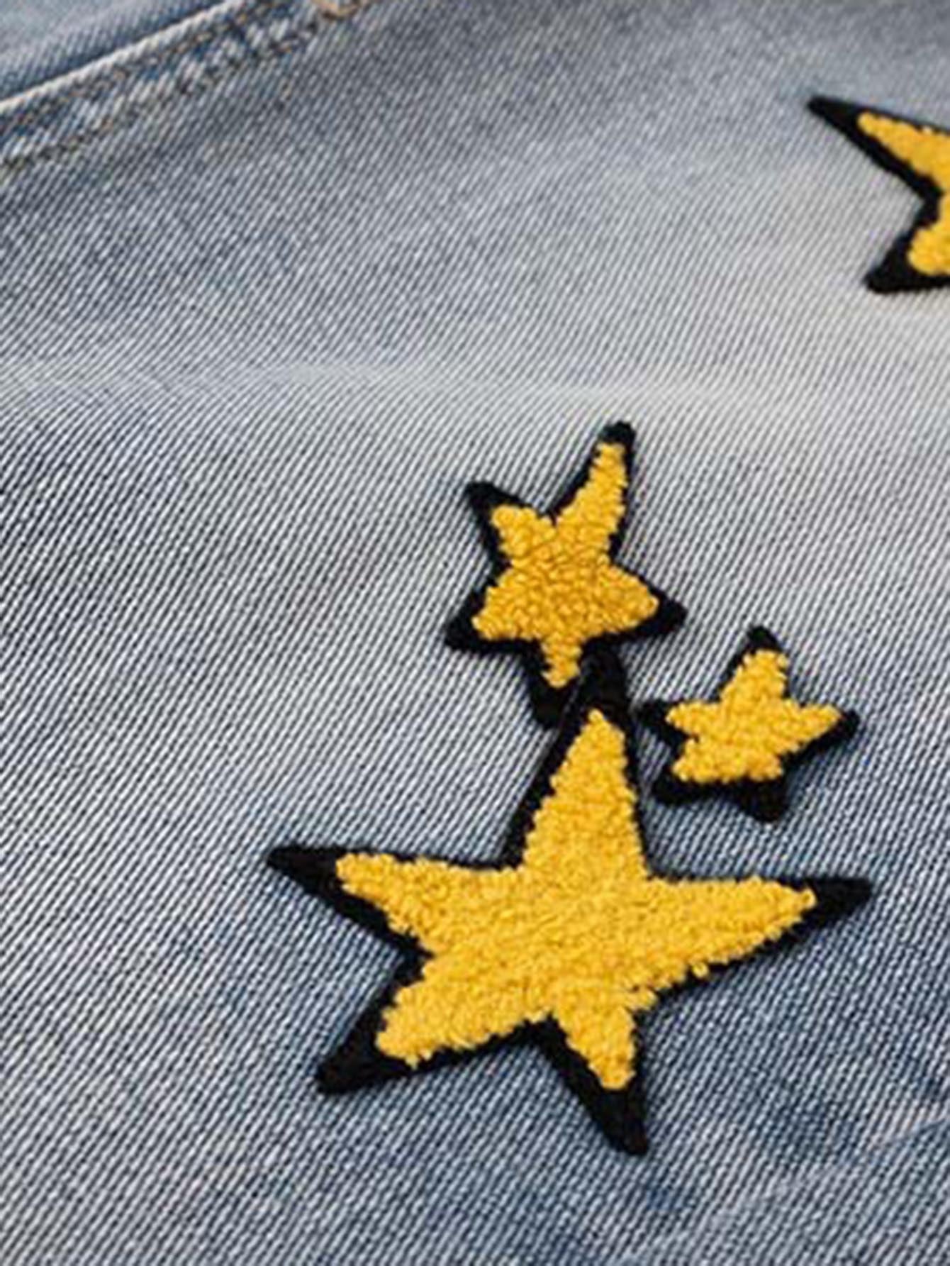 American Vintage Hip-hop Star Flocked Jeans-xxchiefs