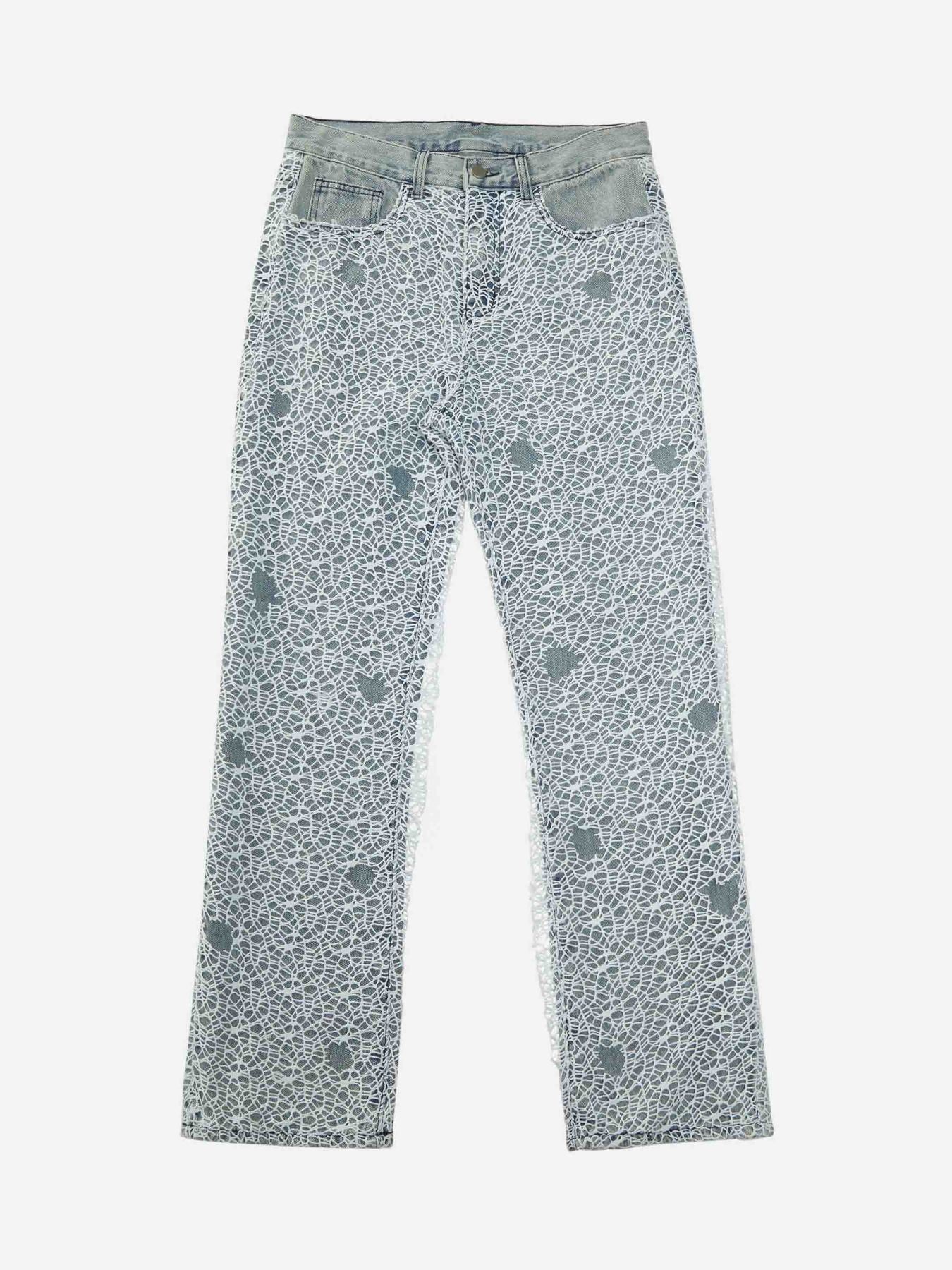 Mesh Patch Jeans-xxchiefs