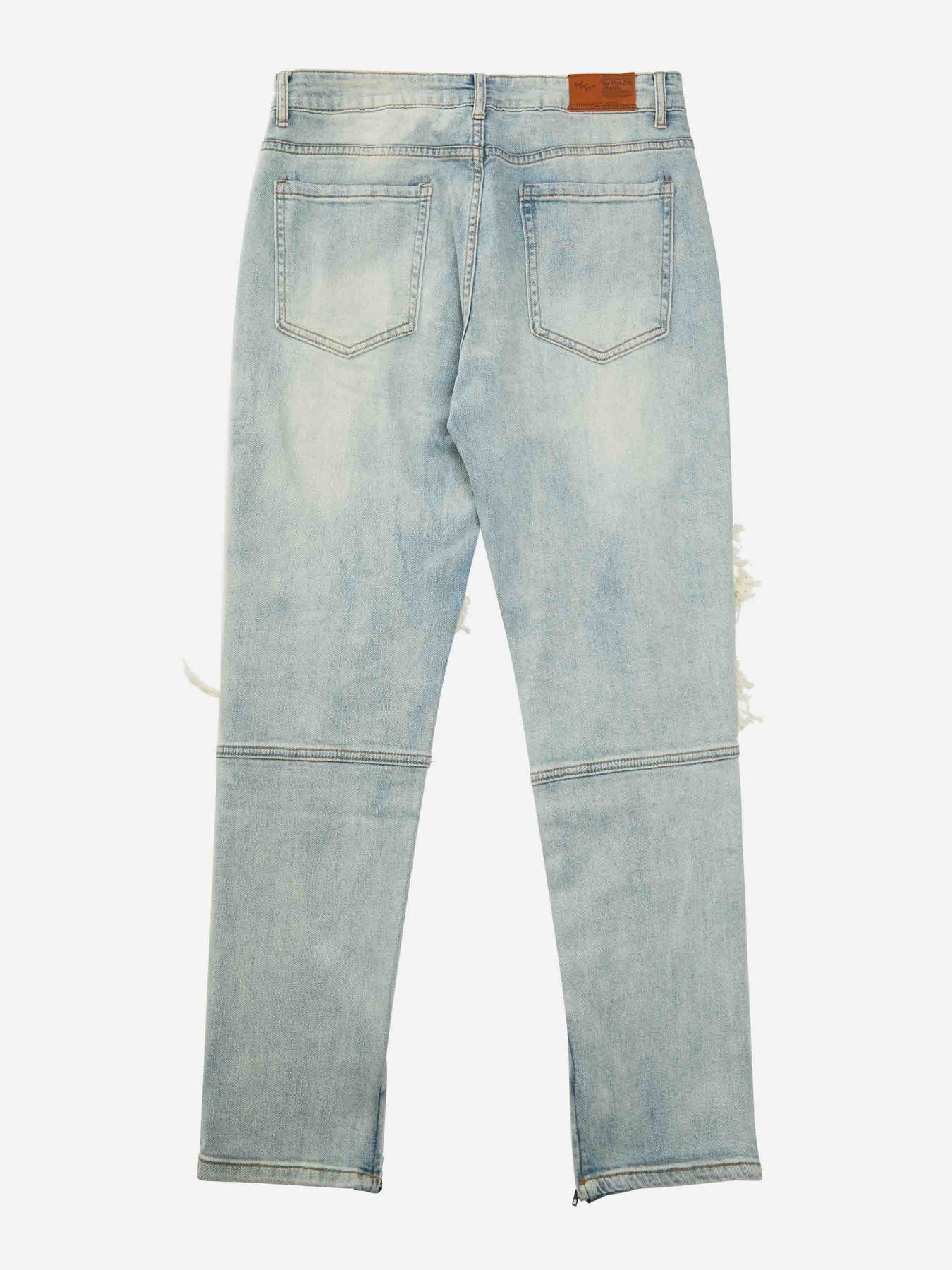 Ripped Patch Jeans- 1458-xxchiefs