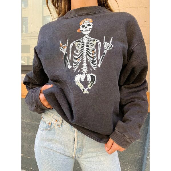 Woman Fashion Skull Casual Sweatshirts-xxchiefs