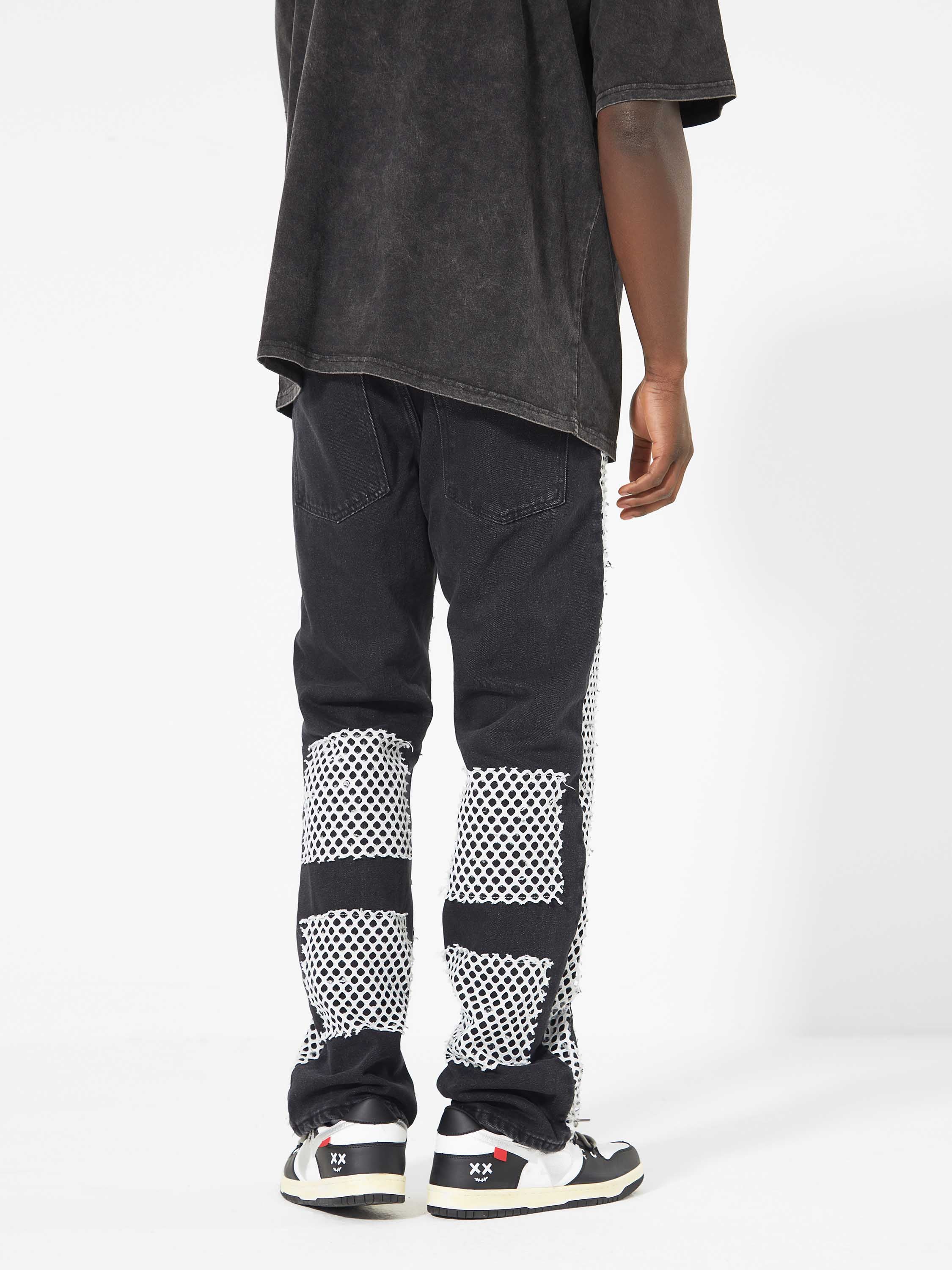Mesh Patch Jeans-xxchiefs