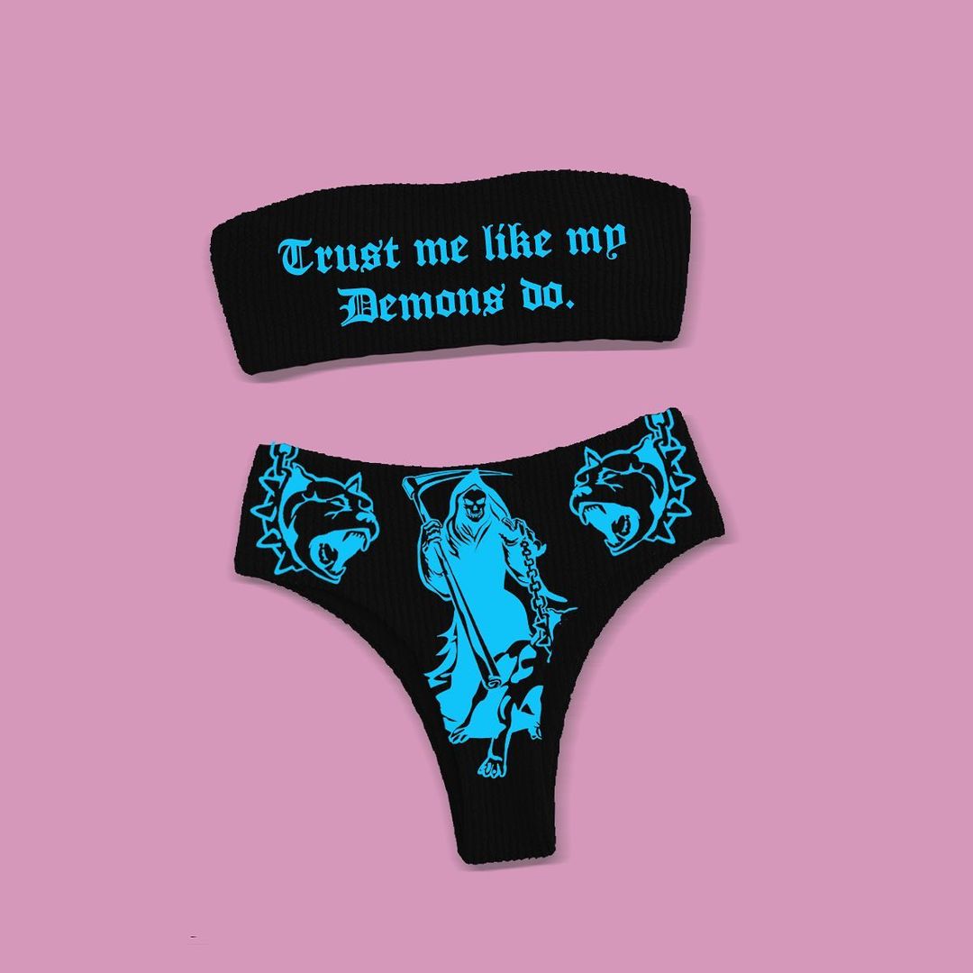 Reaper Print Bikini Set-xxchiefs