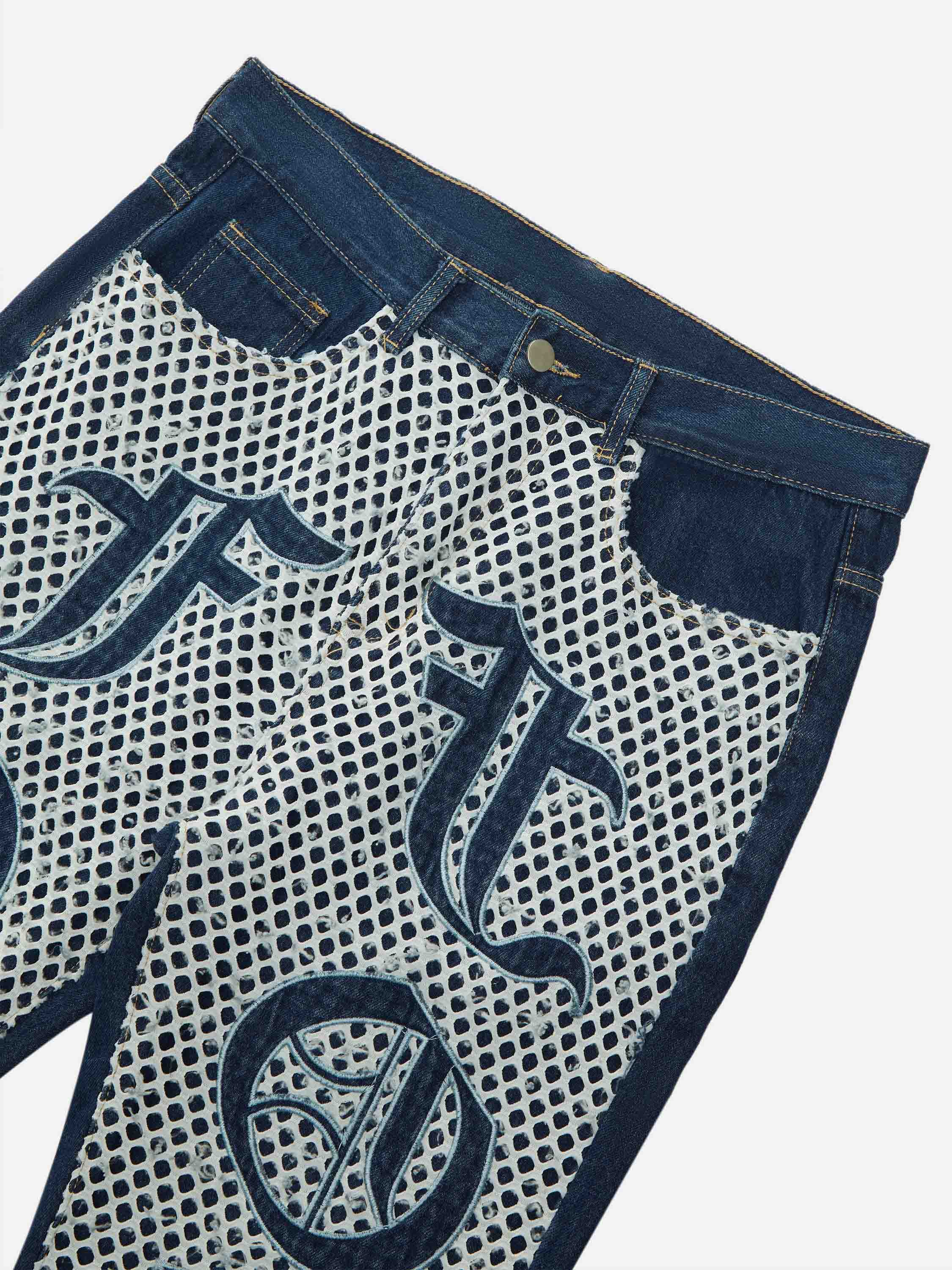 Mesh Patch Jeans-xxchiefs