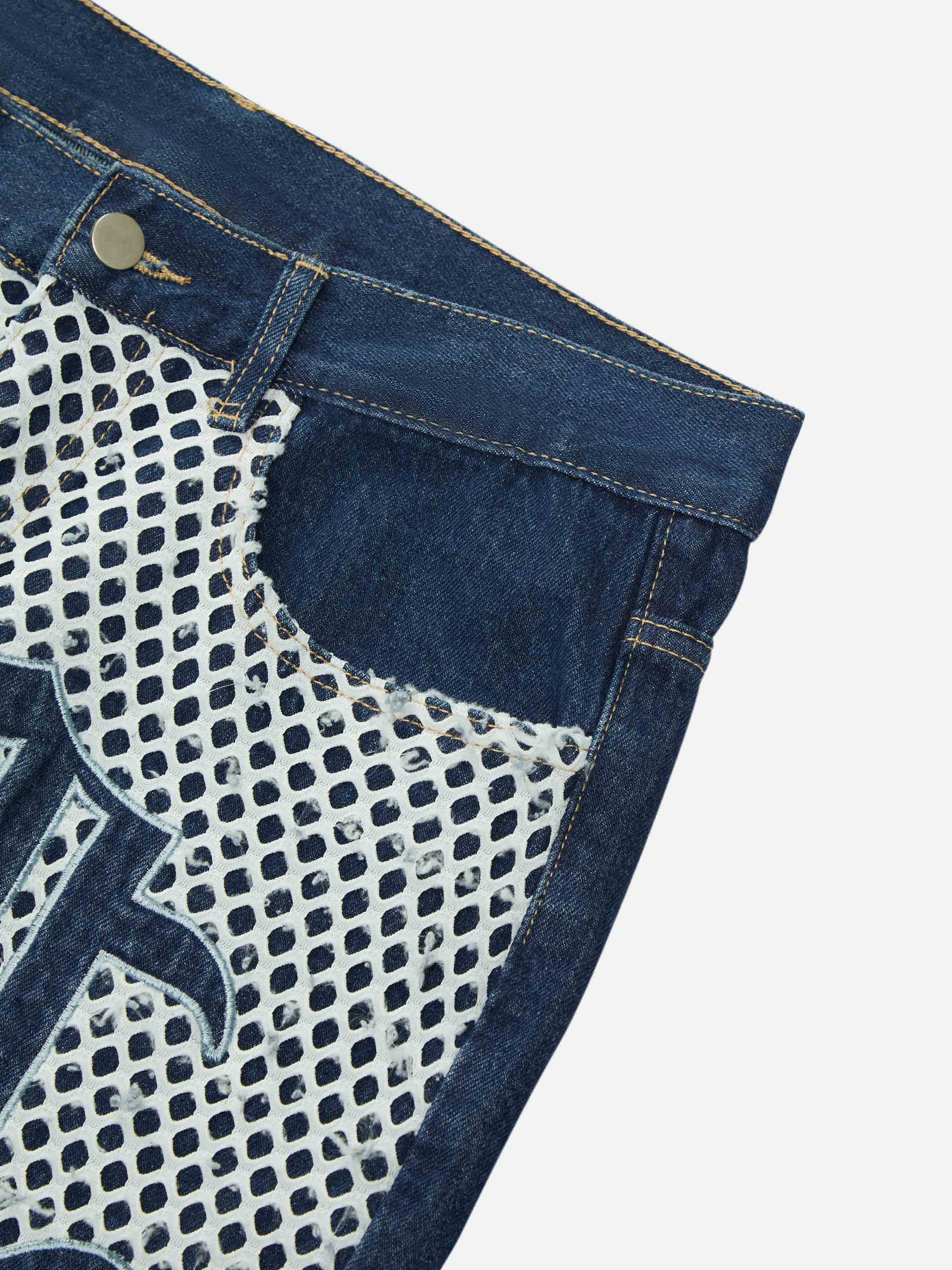 Mesh Patch Jeans-xxchiefs
