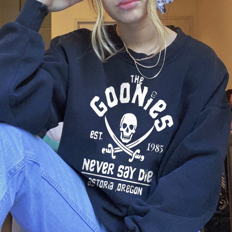 Unisex Distressed The Goonies Never Hoodie and Sweatshirt-xxchiefs