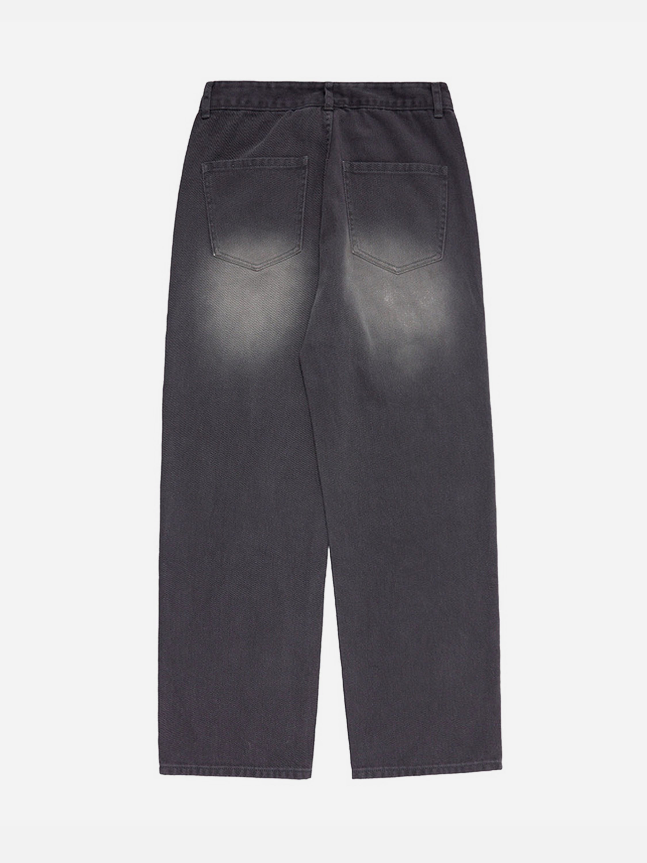 American Street Cross Embroidered Jeans For Couples-xxchiefs