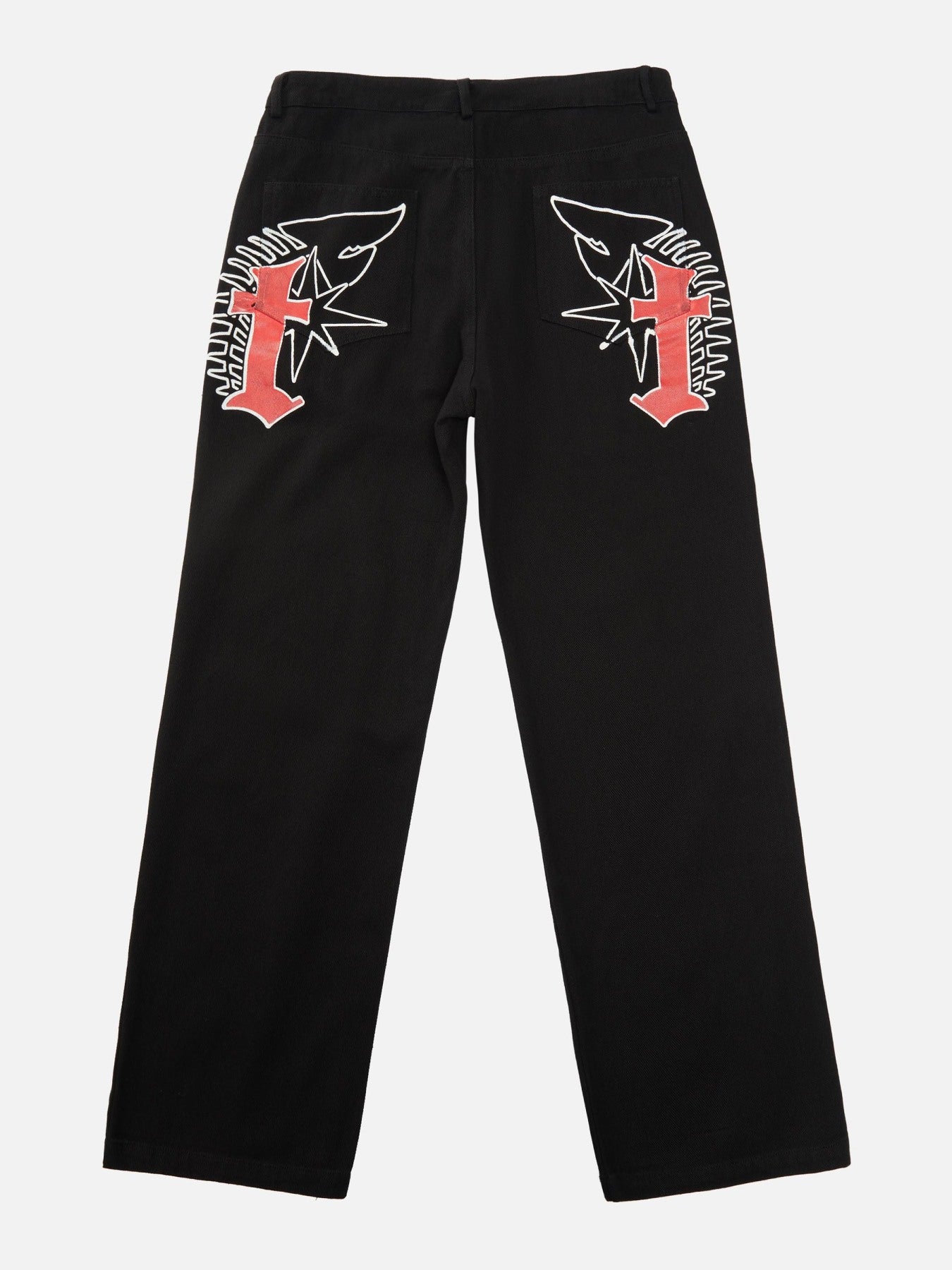 Letter Printing Jeans-xxchiefs