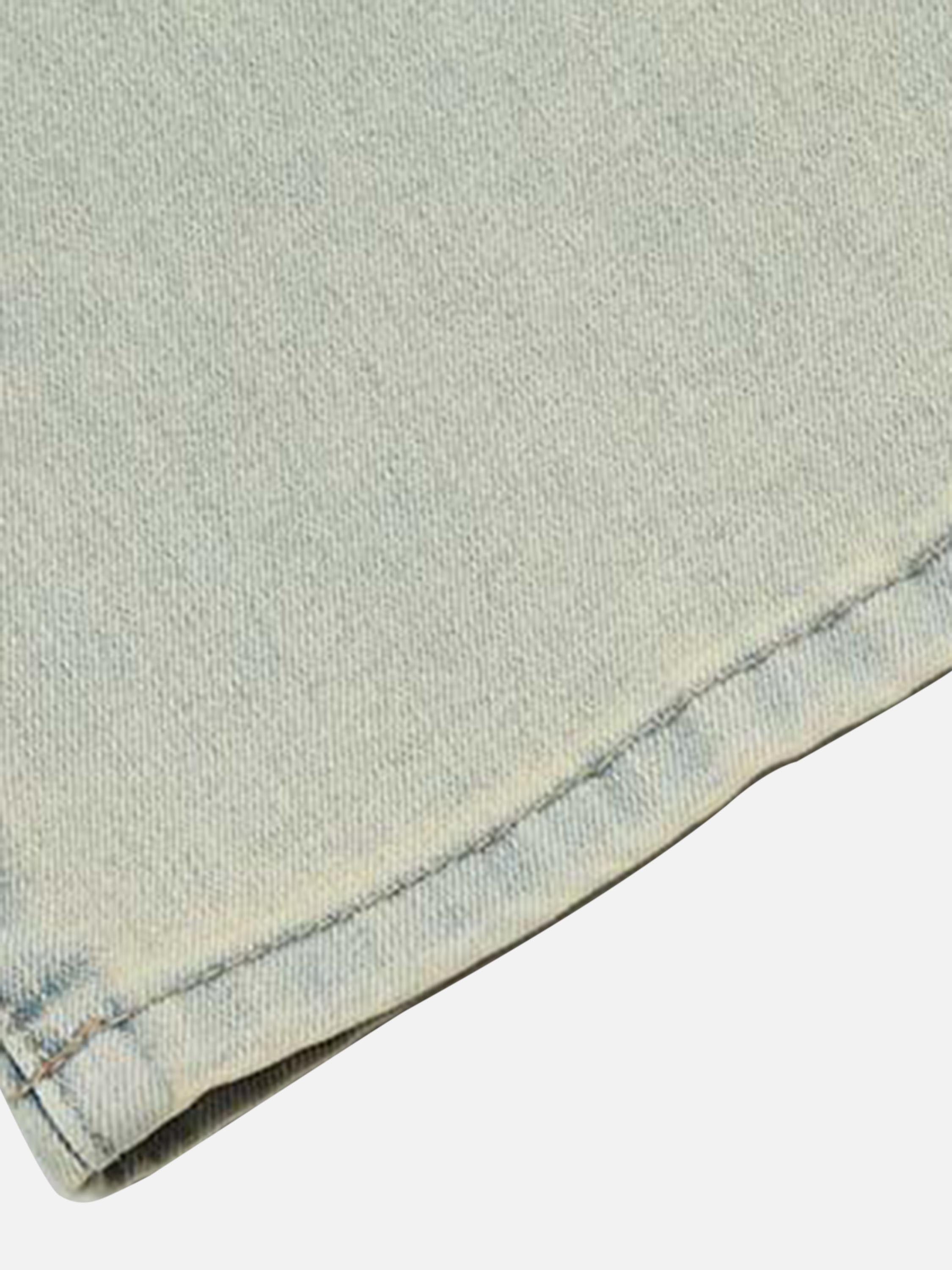 Vintage Washed Letter Print Jeans Straight Leg-xxchiefs