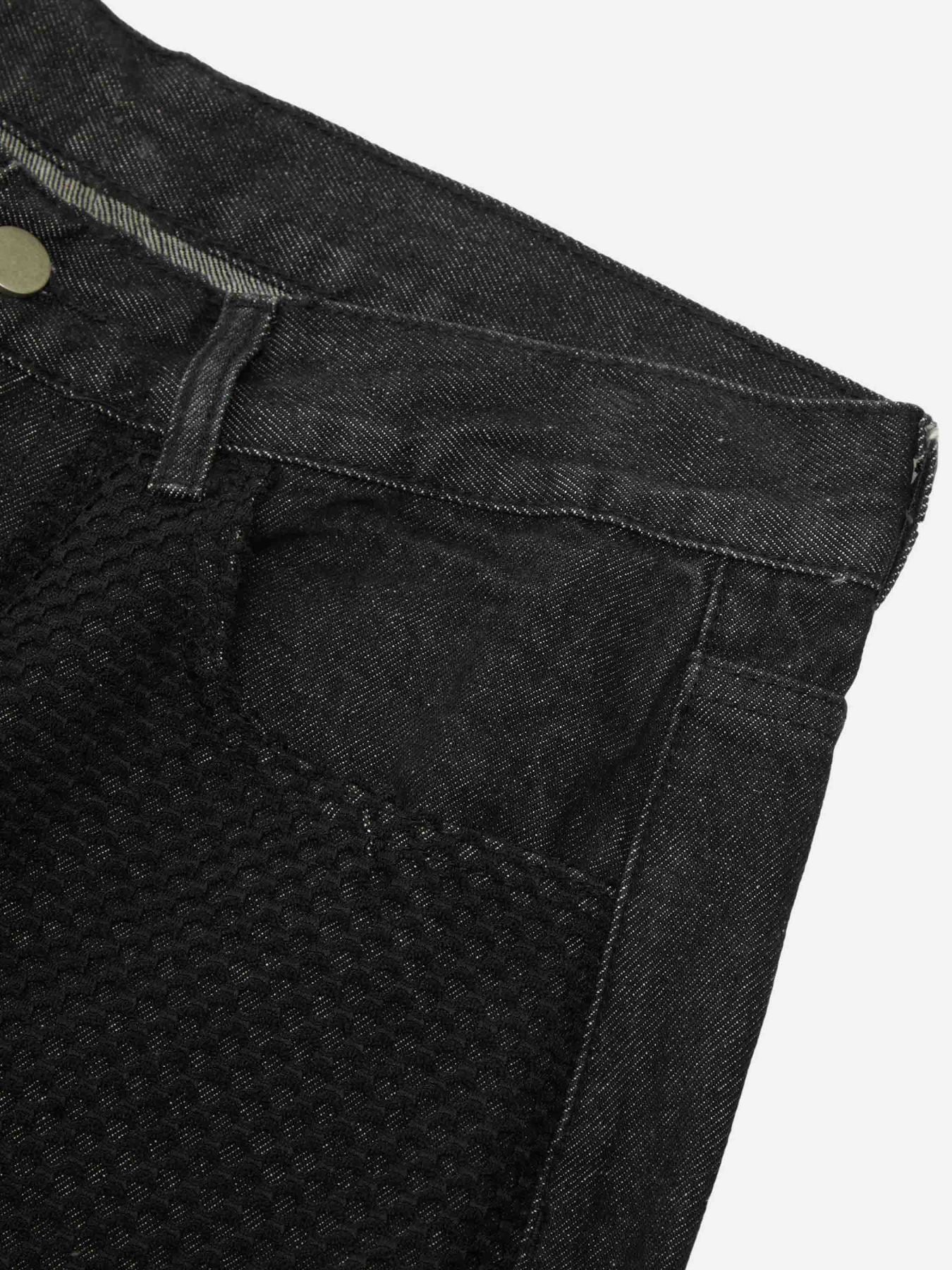 Ripped Mesh Patch Jeans-xxchiefs