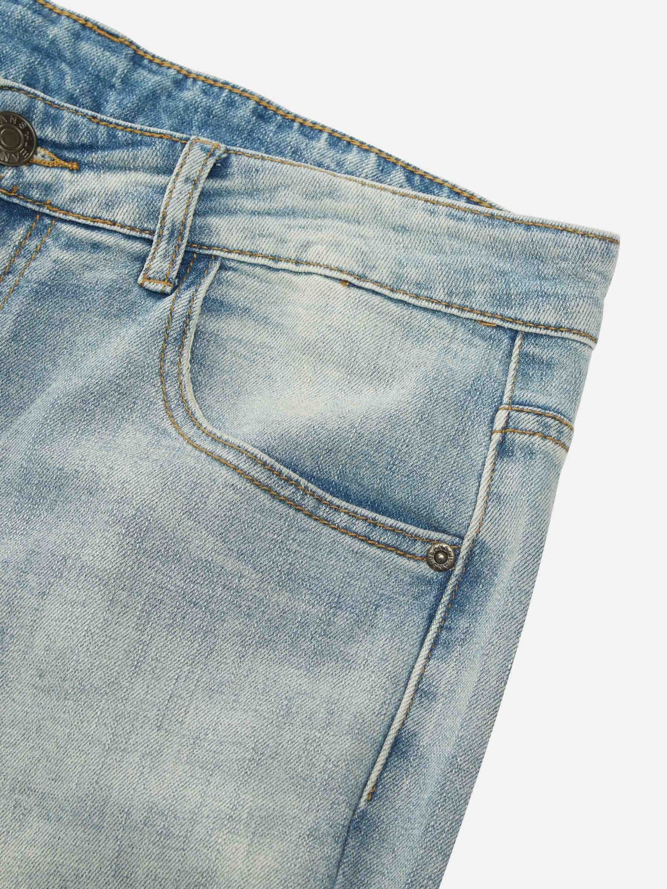Ripped Patch Jeans- 1458-xxchiefs