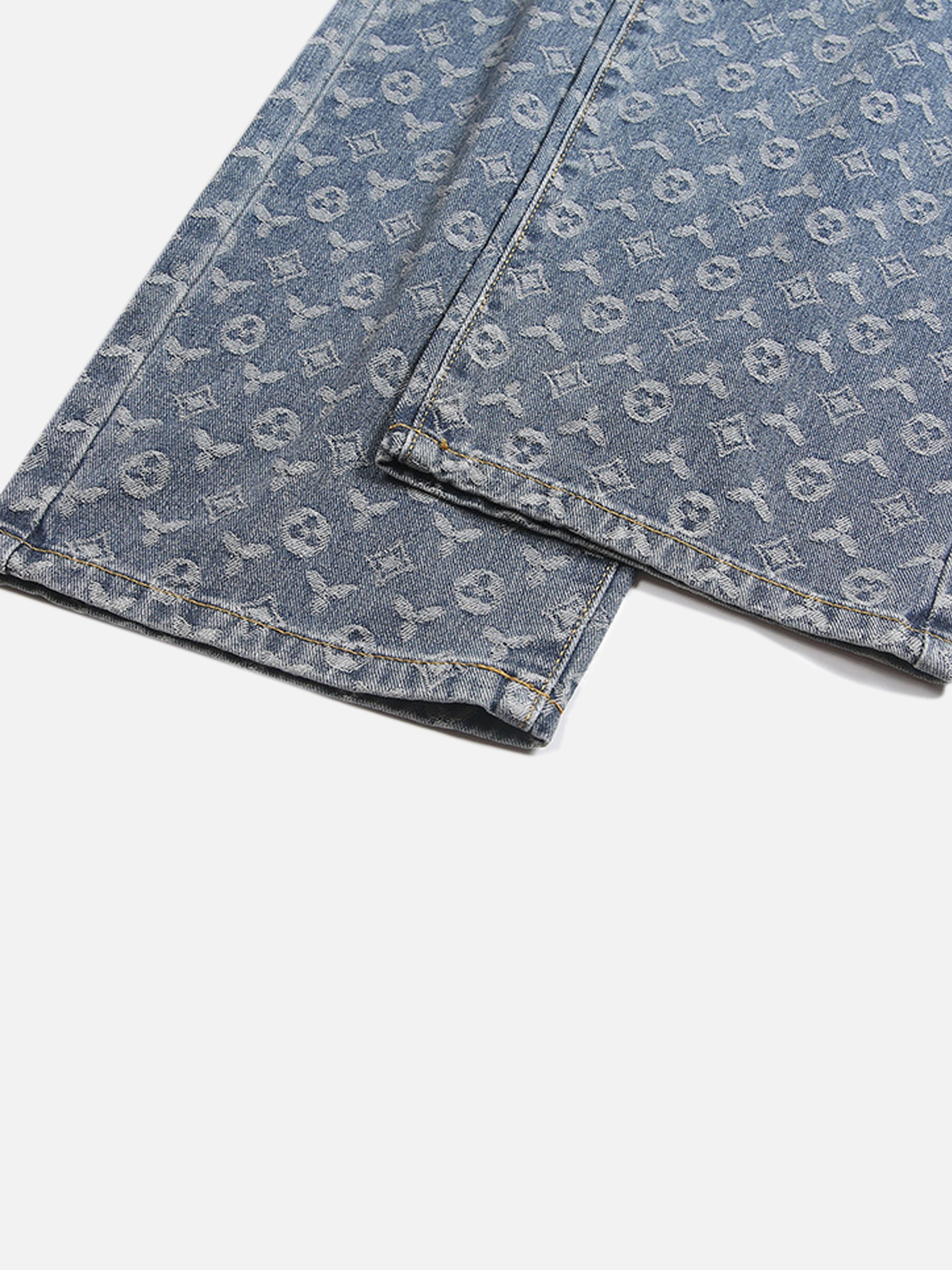 High Street Jacquard Denim Jeans-xxchiefs