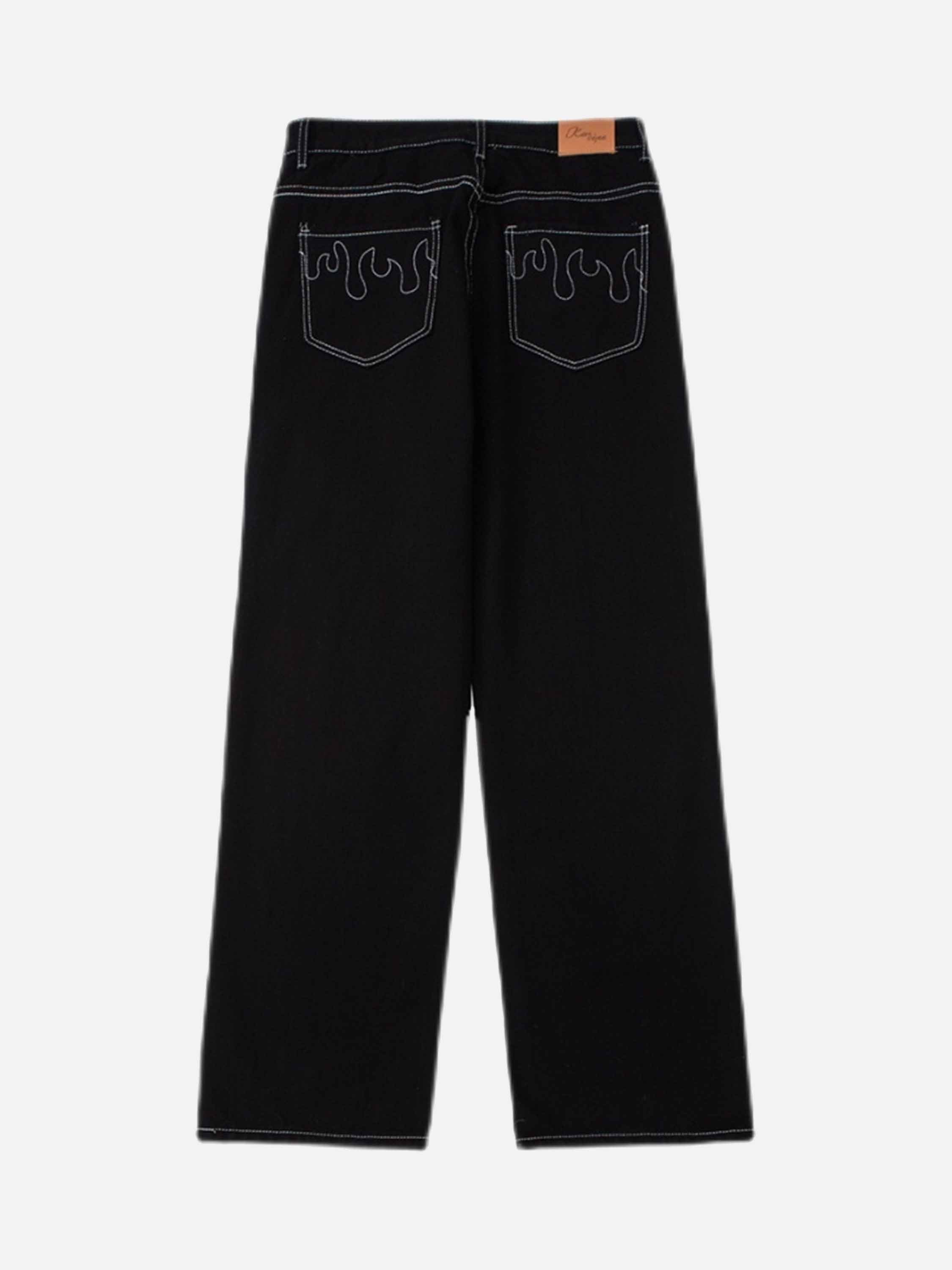 Solid Color Casual Jeans -1224-xxchiefs