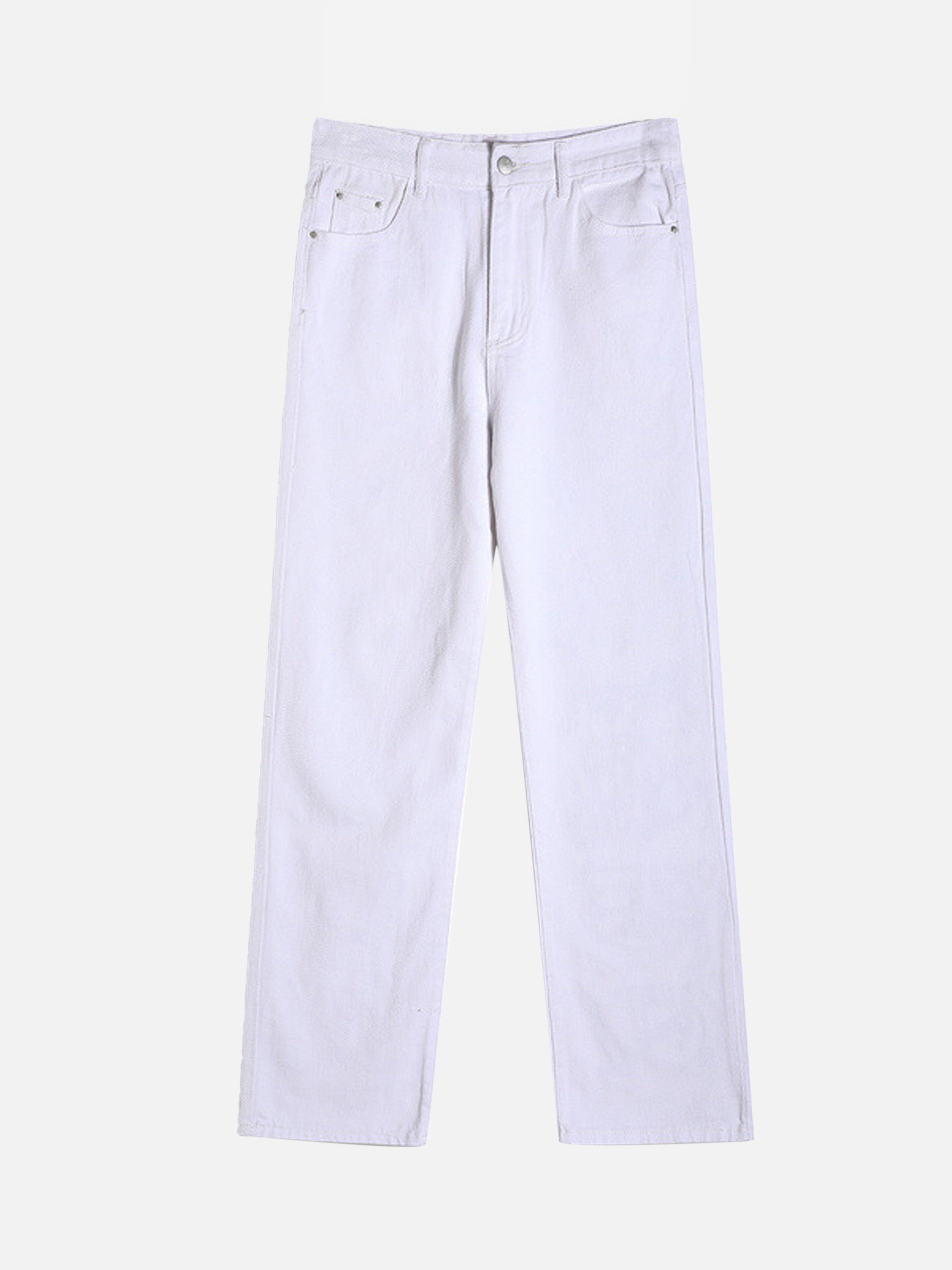 American High Street Burning Text Embroidered Letters Jeans-xxchiefs