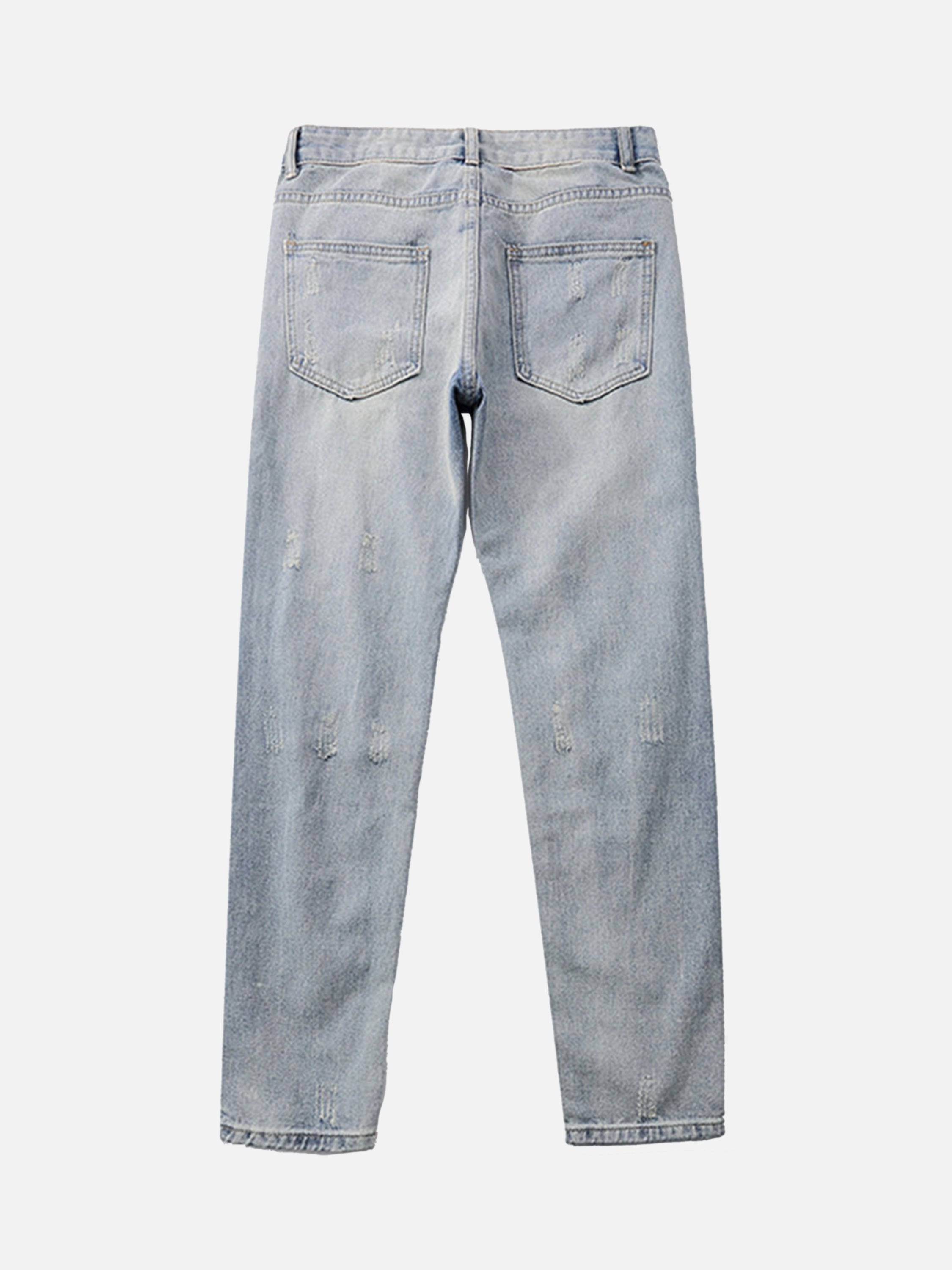 Washed Heavily Ripped Jeans-xxchiefs
