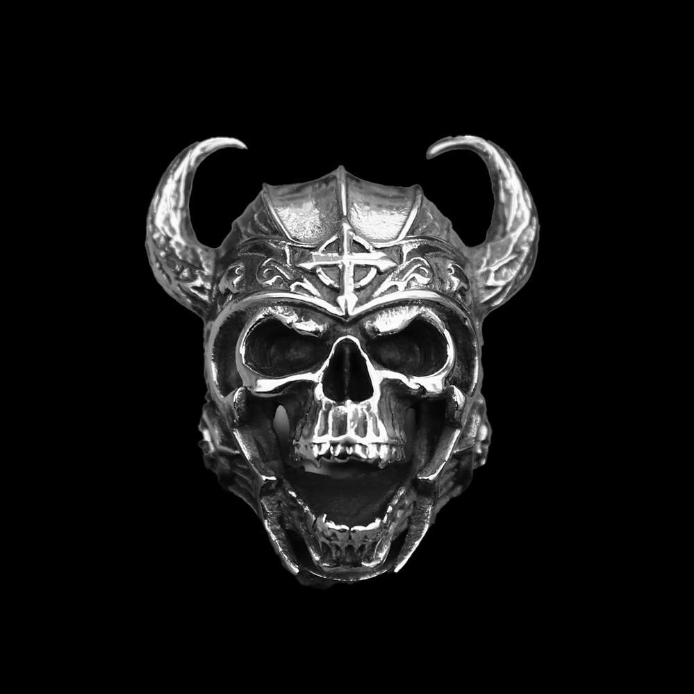 Warrior Skull Ring-xxchiefs