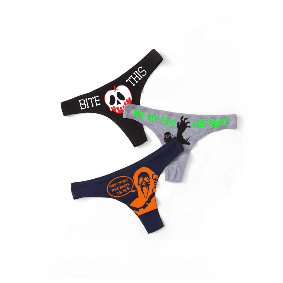 Halloween Printed Panties （3 Piece）-xxchiefs