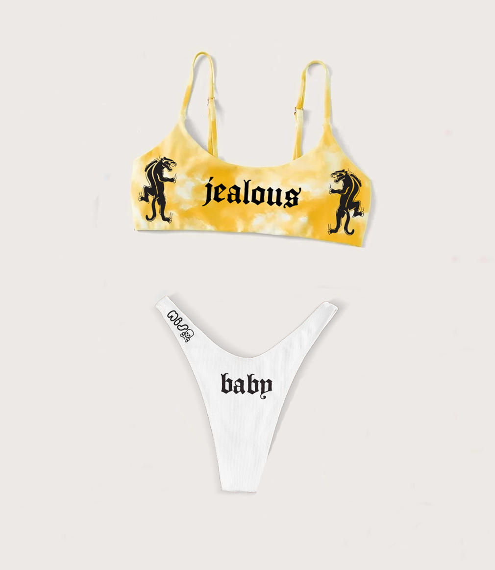 Print Sports Bikini Set-xxchiefs