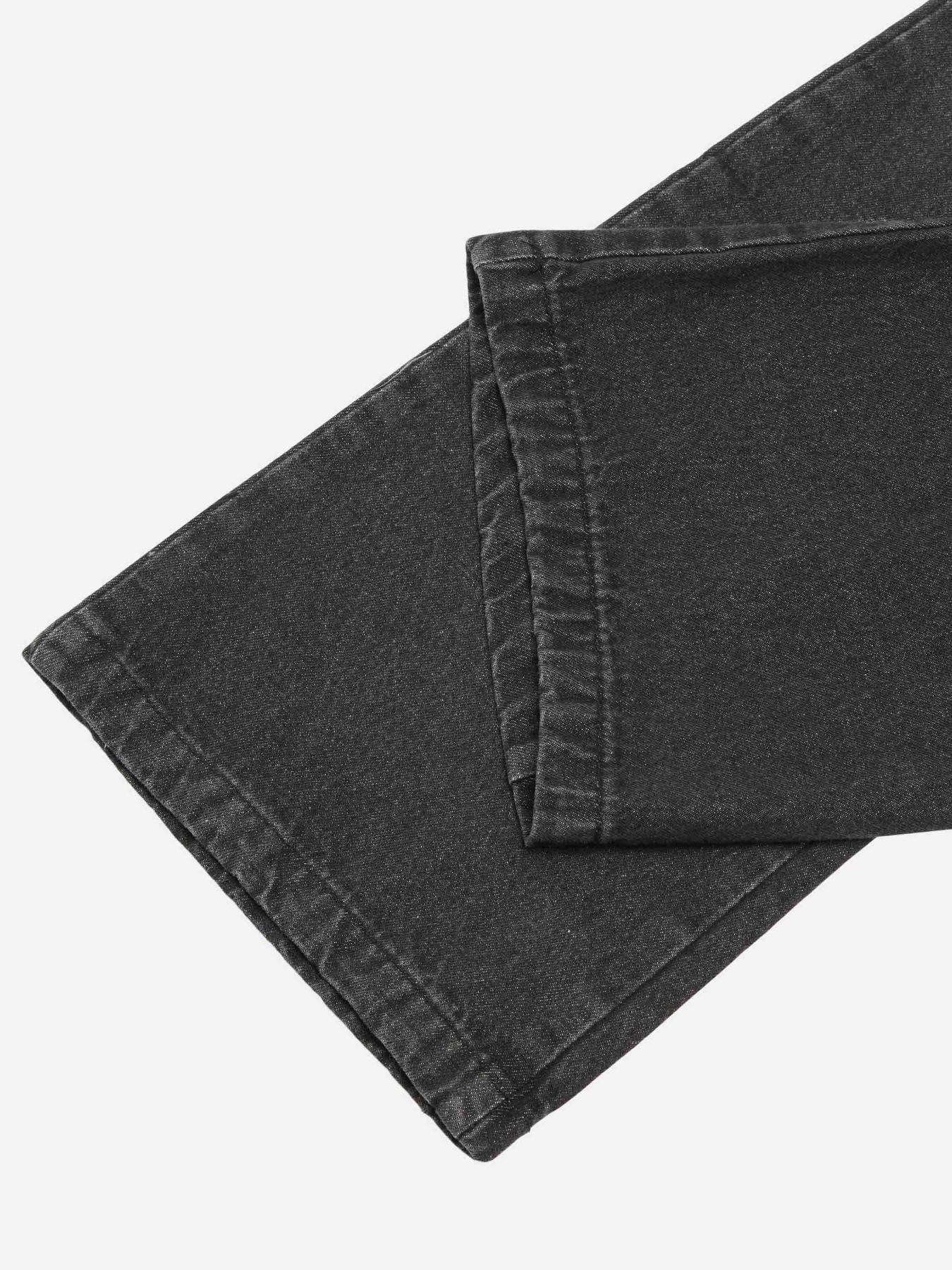 Letter Embroidered Jeans-xxchiefs