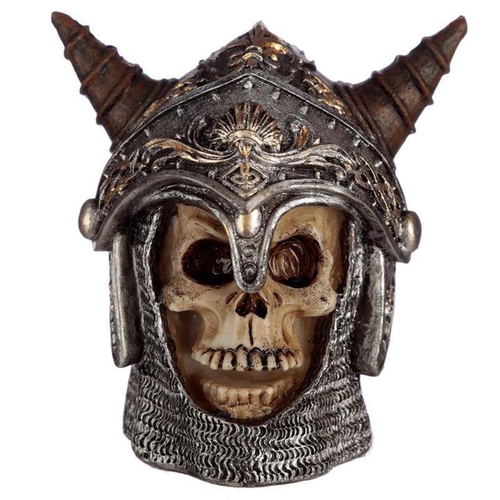Gothic skull in medieval horned ornament-xxchiefs