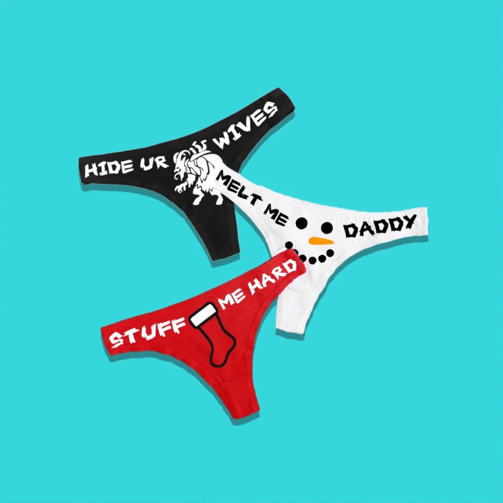 Christmas Printed Panties-xxchiefs