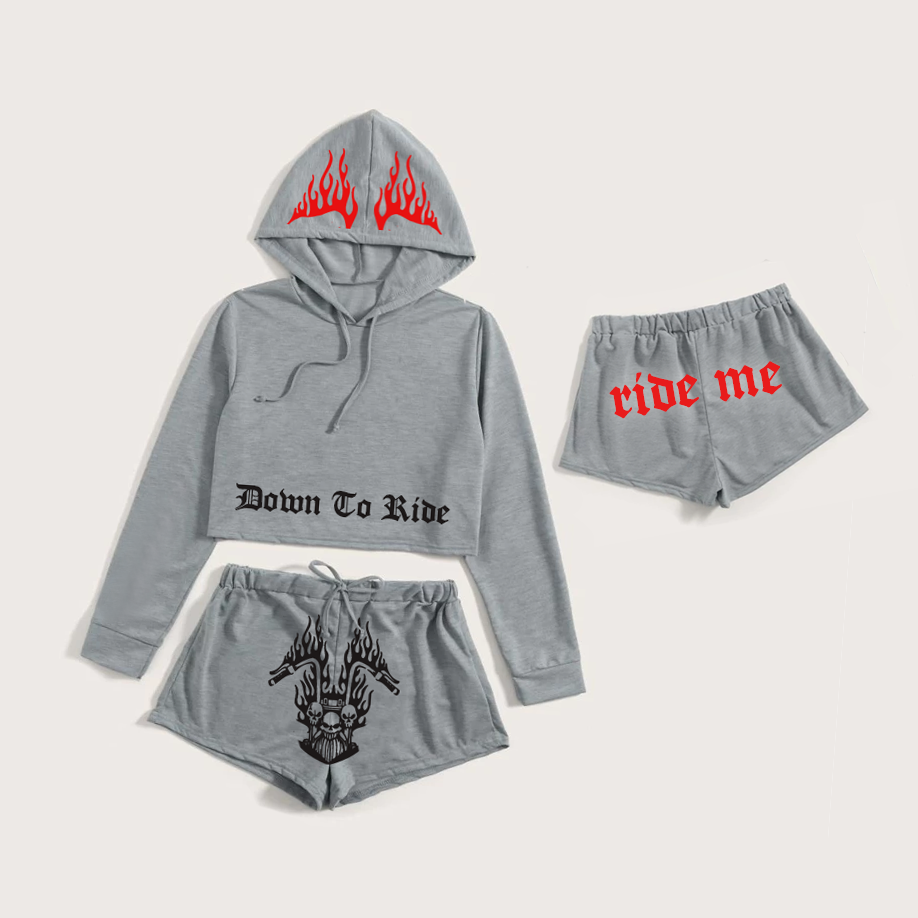 Hooded sweatshirt shorts suit-xxchiefs