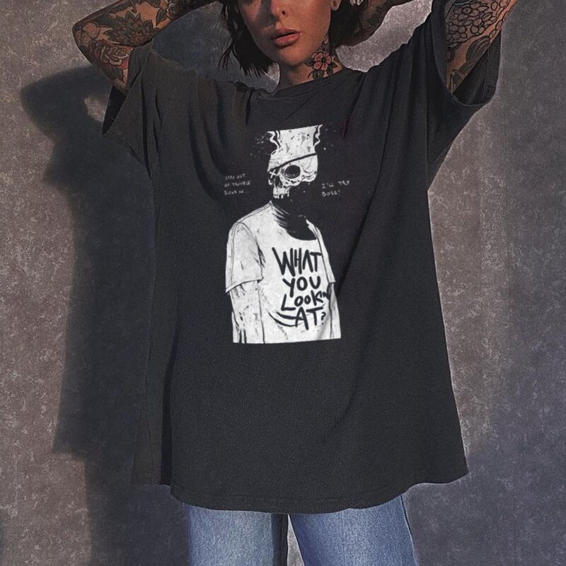 Skull boy print designer t-shirt-xxchiefs