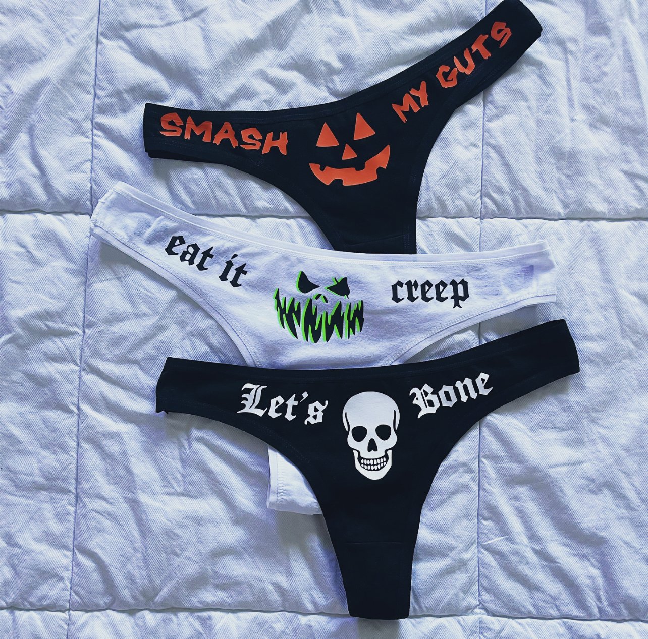 Skull Funny 3pack Panty Set For Womens-xxchiefs