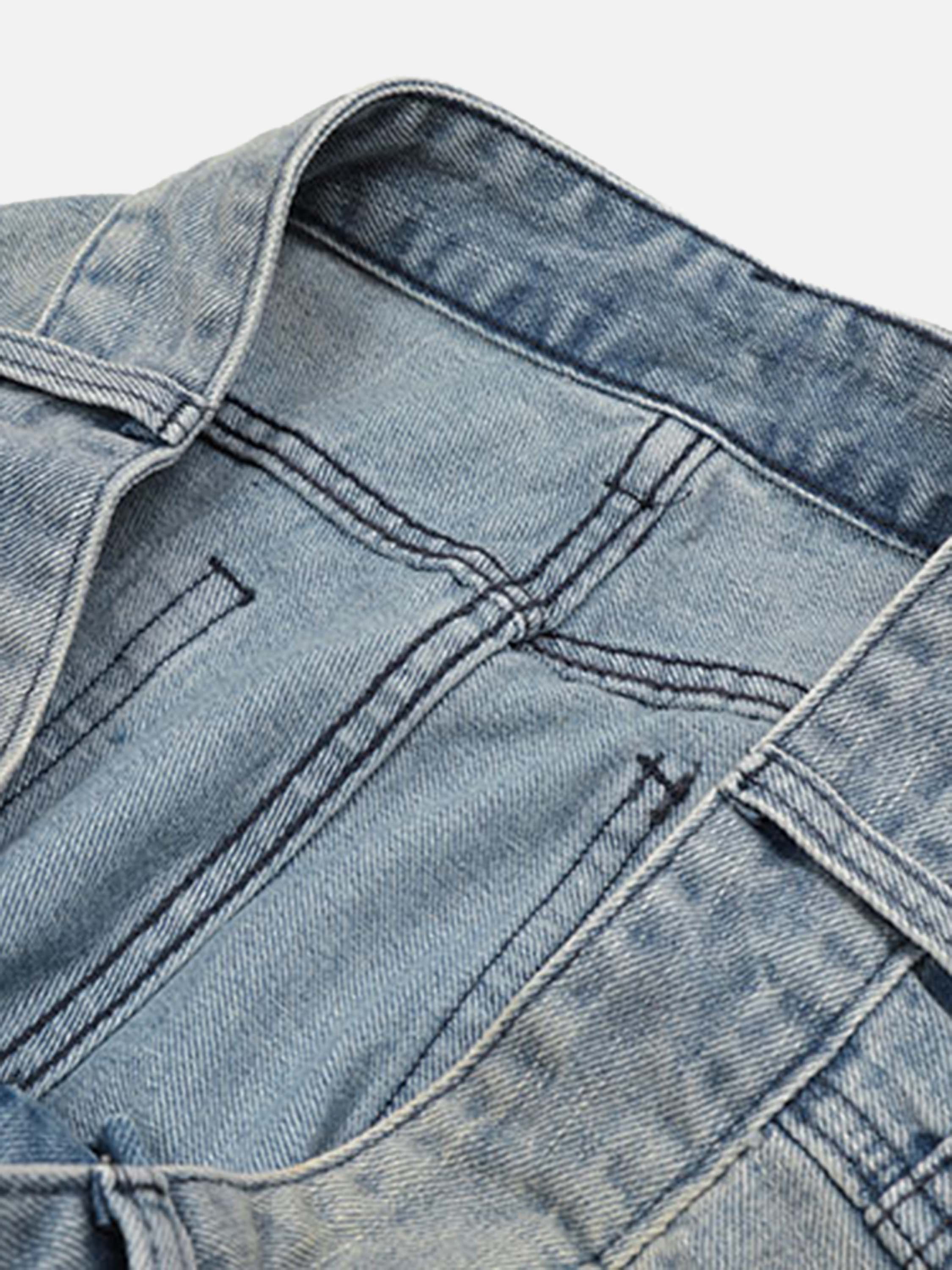 American Vintage Star Patch Embroidered Jeans-xxchiefs