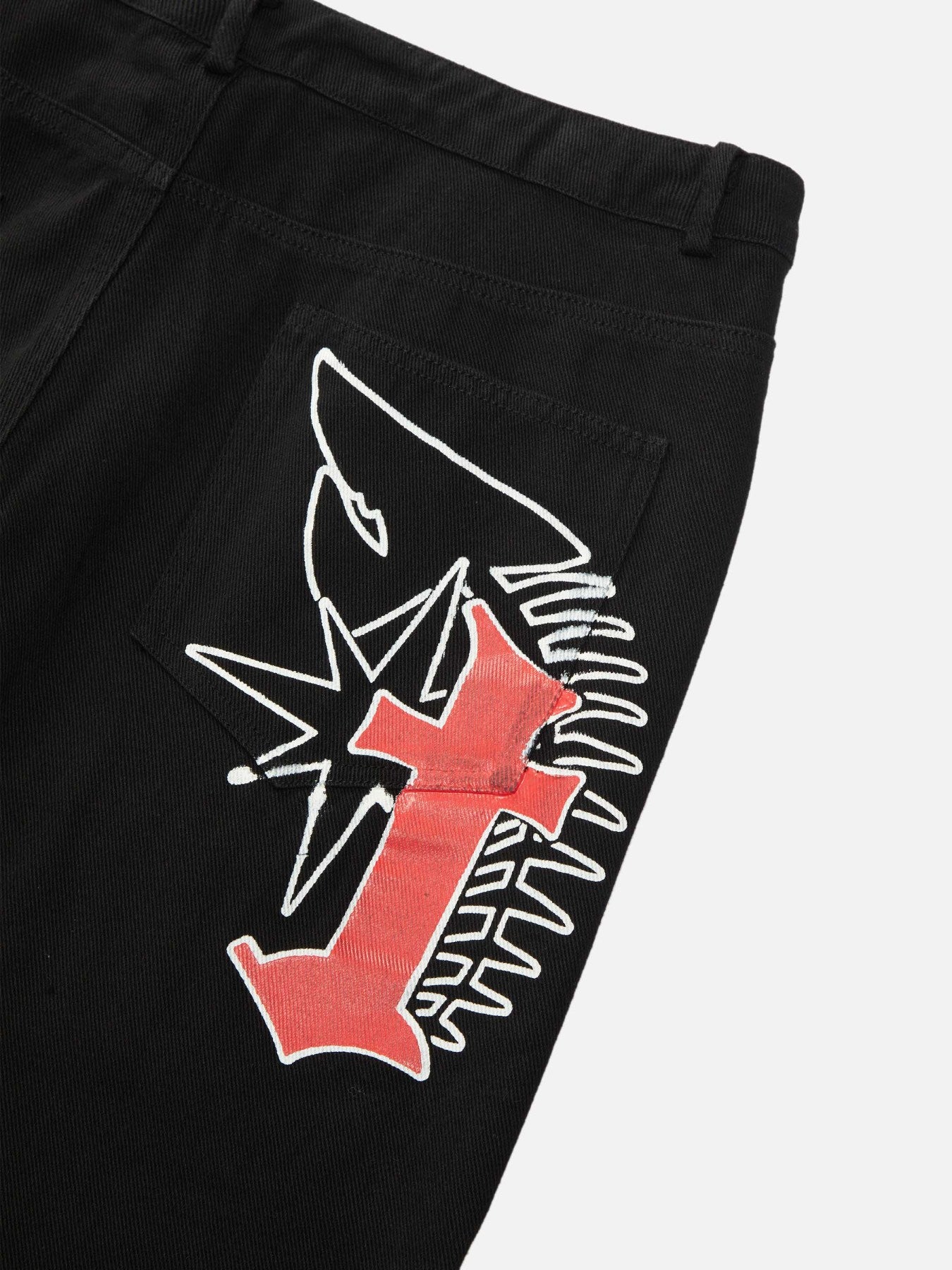 Letter Printing Jeans-xxchiefs