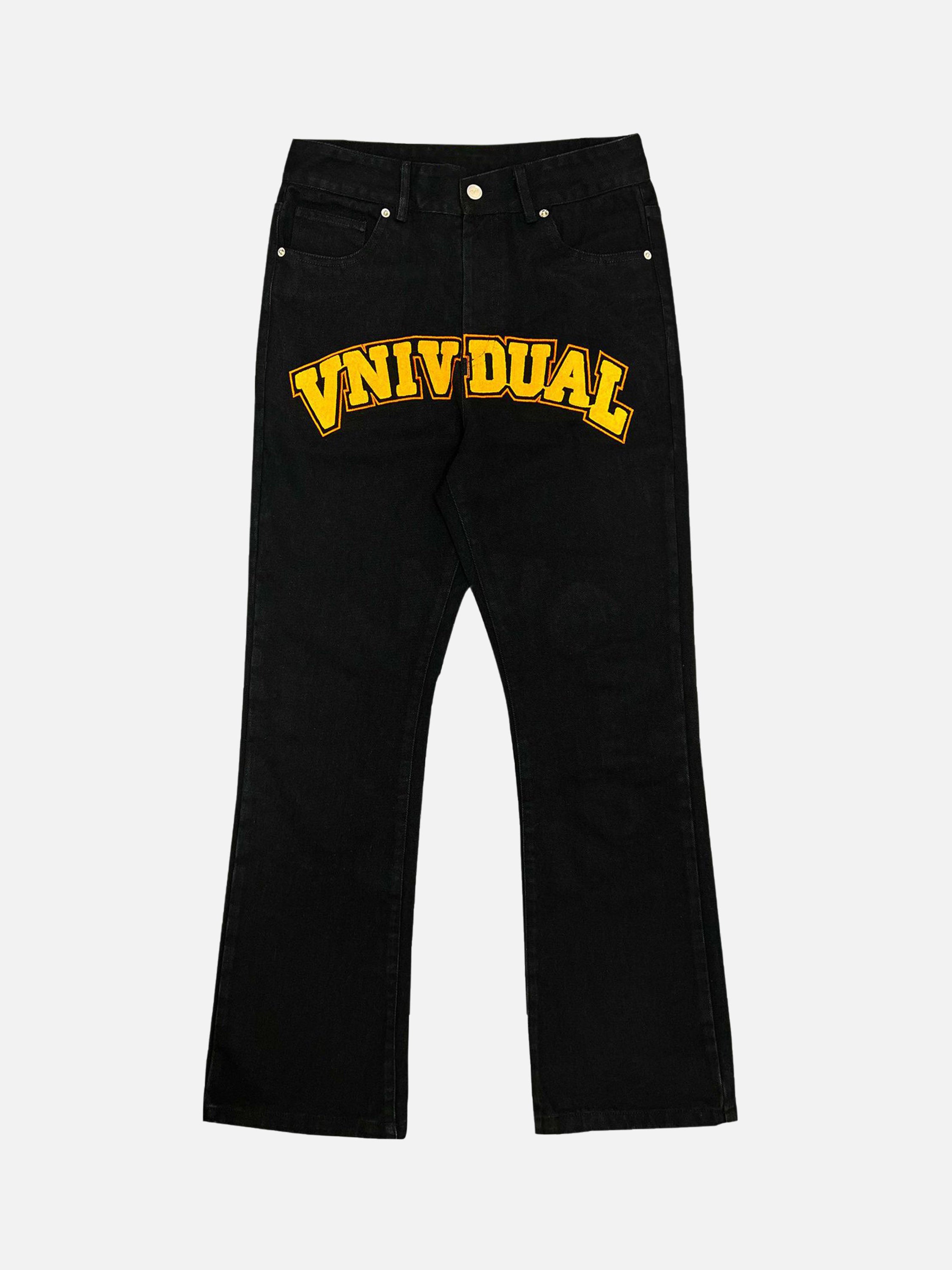 American High Street Towel Embroidered Denim Jeans-xxchiefs