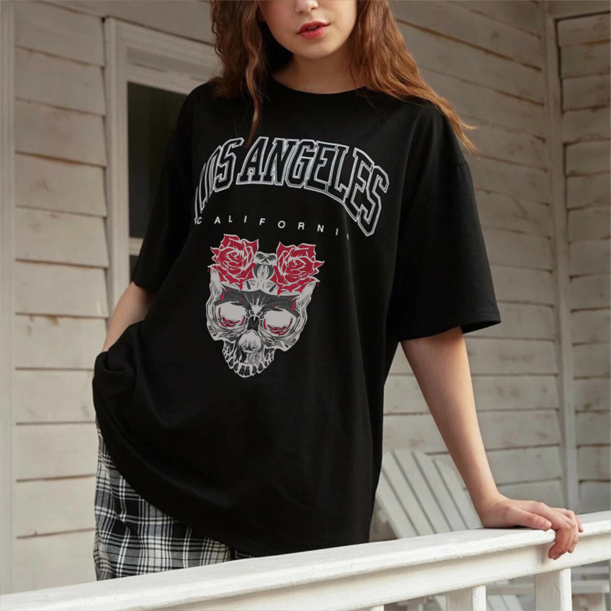Rose Skull T-shirt-xxchiefs