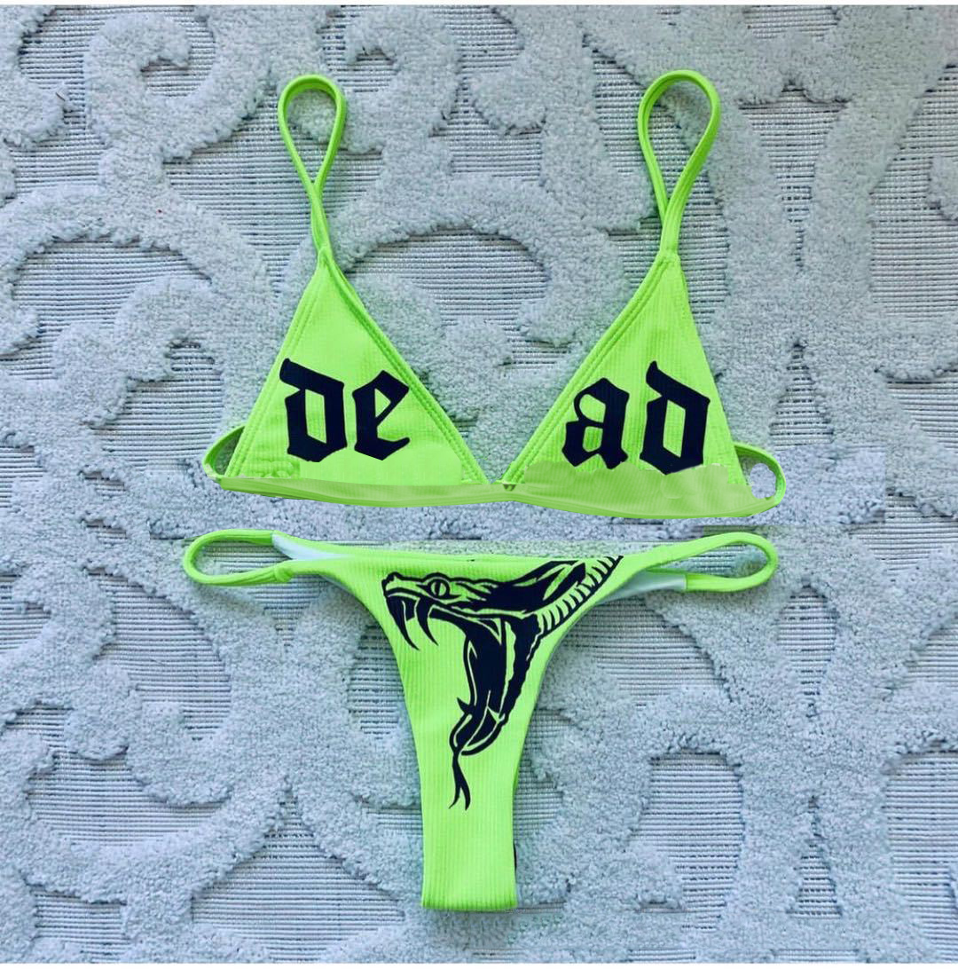 Print Sports Bikini Set-xxchiefs