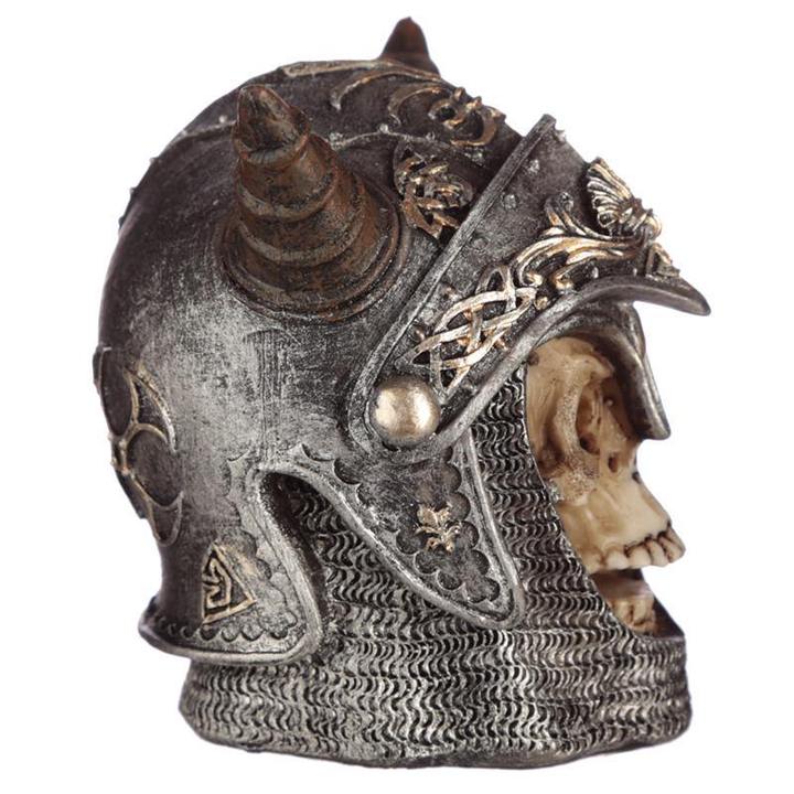 Gothic skull in medieval horned ornament-xxchiefs