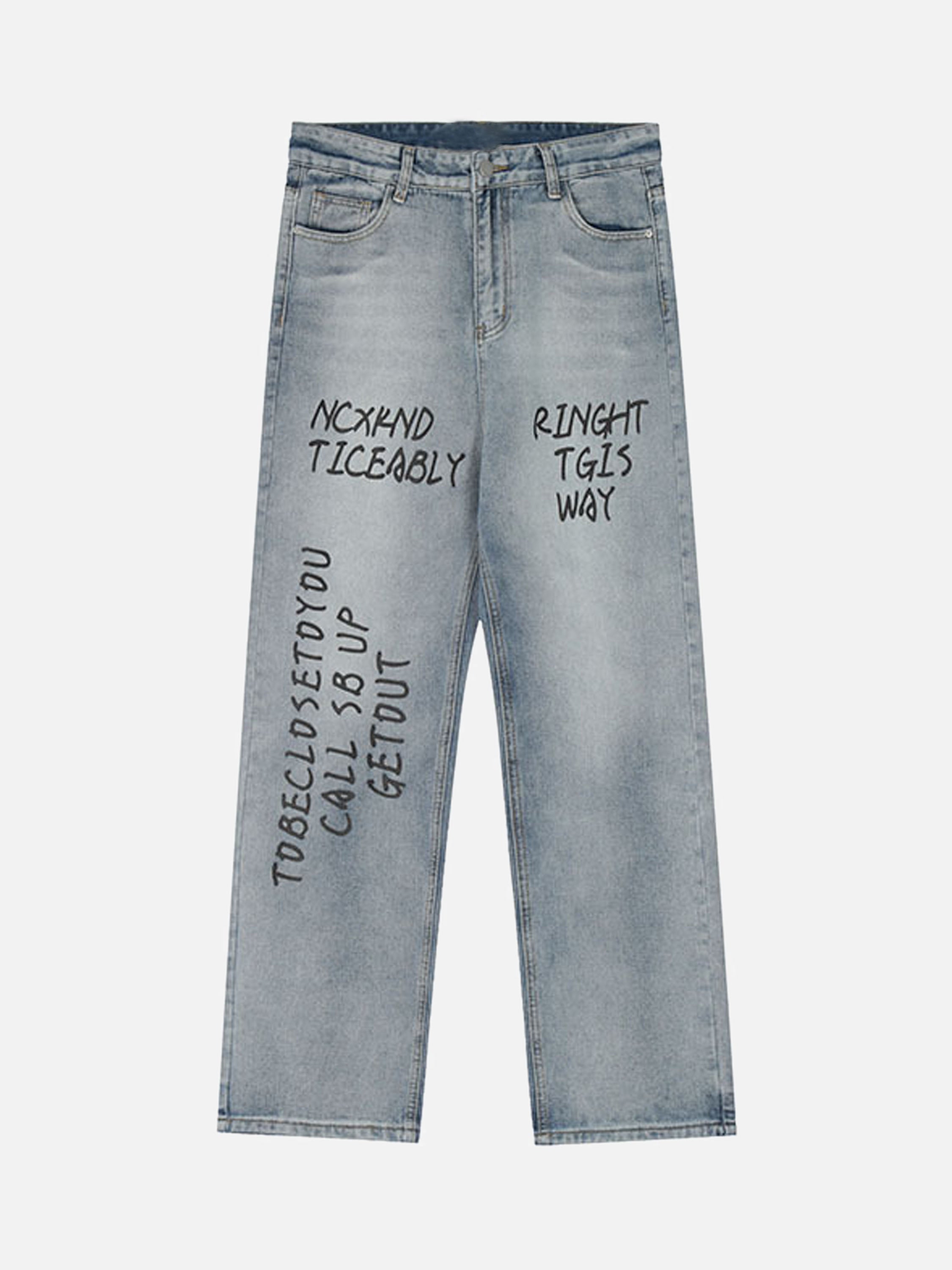 High Street Gradient Do-over Straight-leg Jeans-xxchiefs