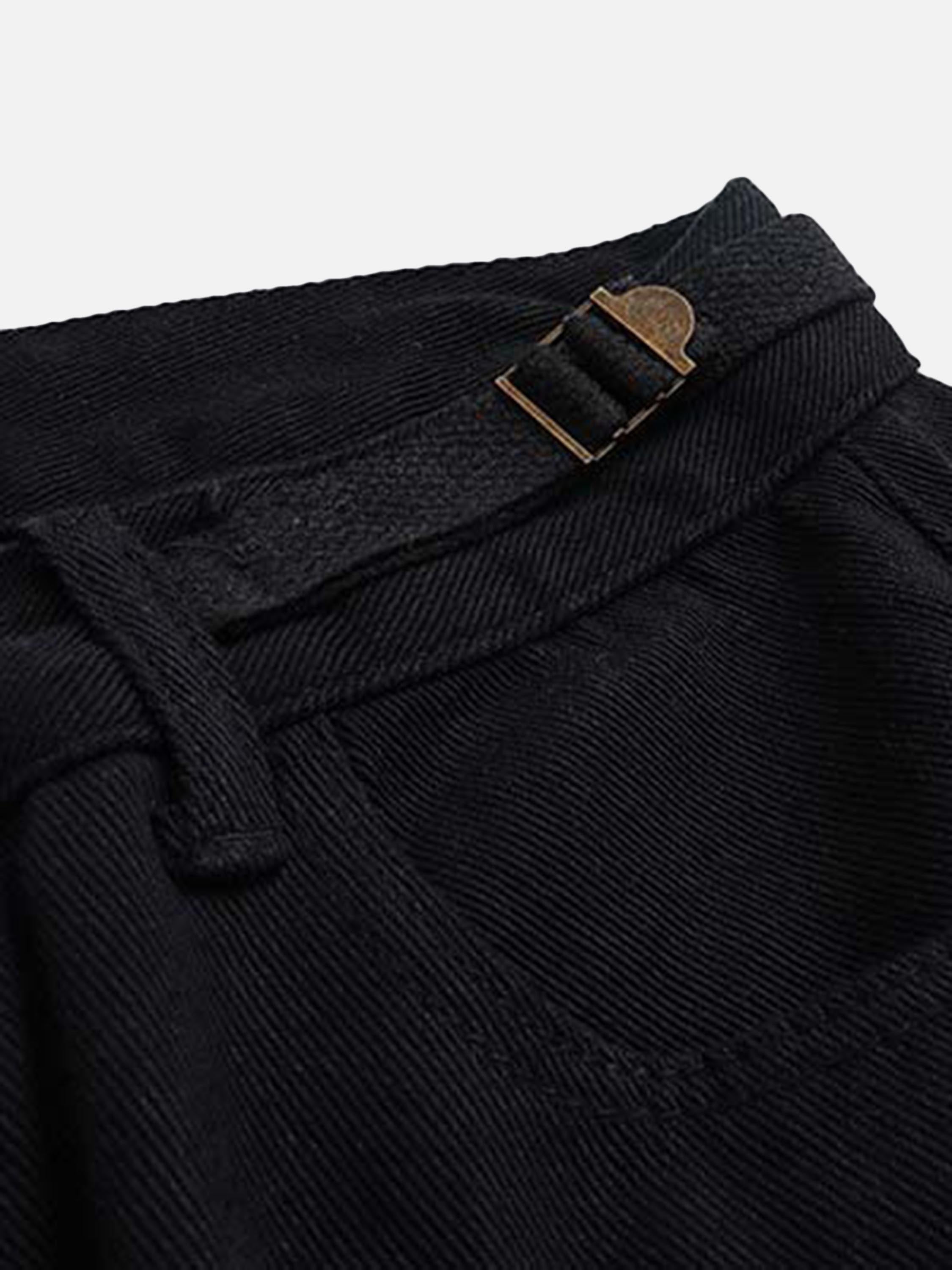 American Vintage Multi-pocket Work Function Wind Straight Loose-fitting Casual Pants Jeans-xxchiefs