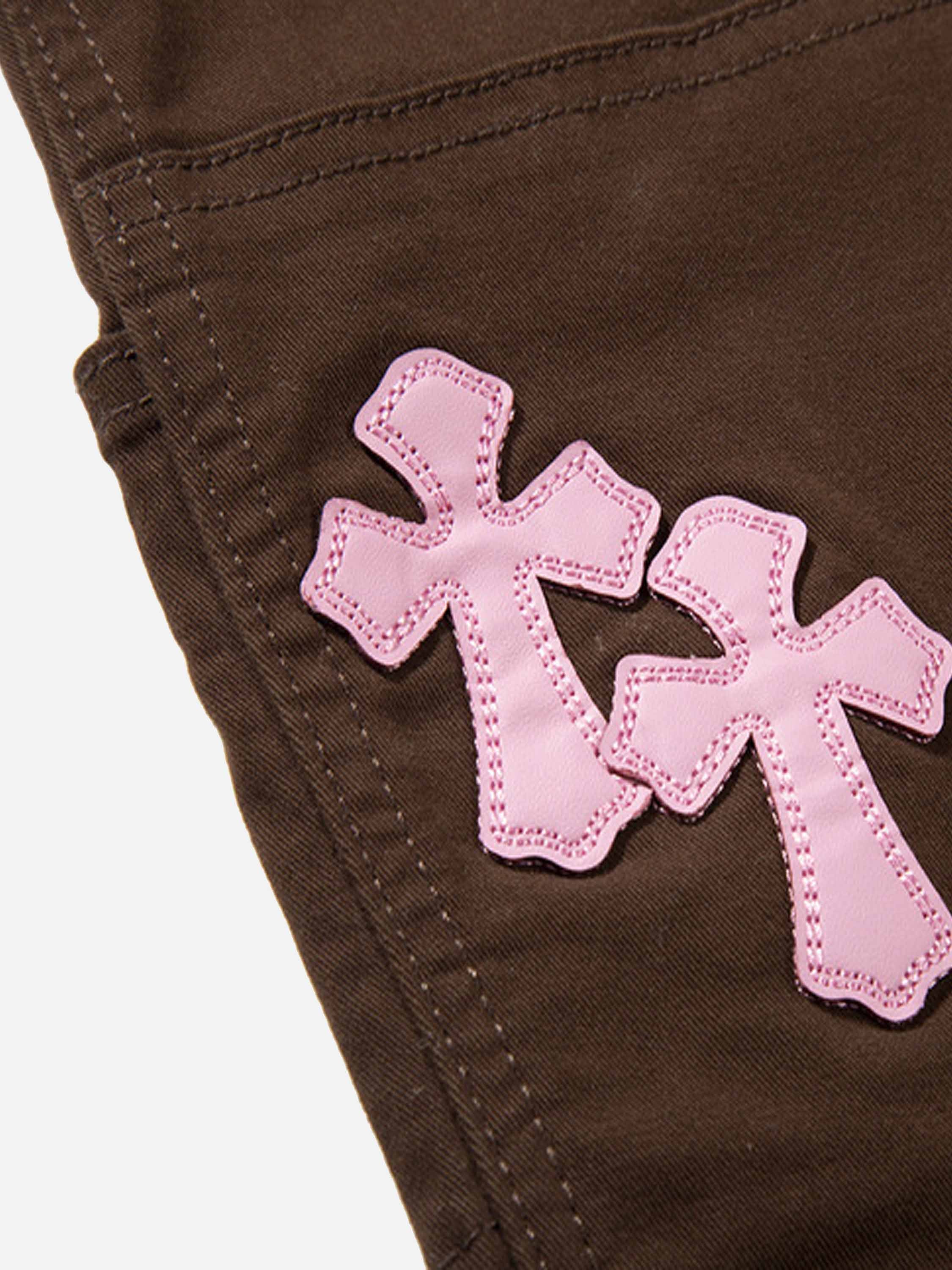 High Street Pink Straight Casual Jeans -1421-xxchiefs