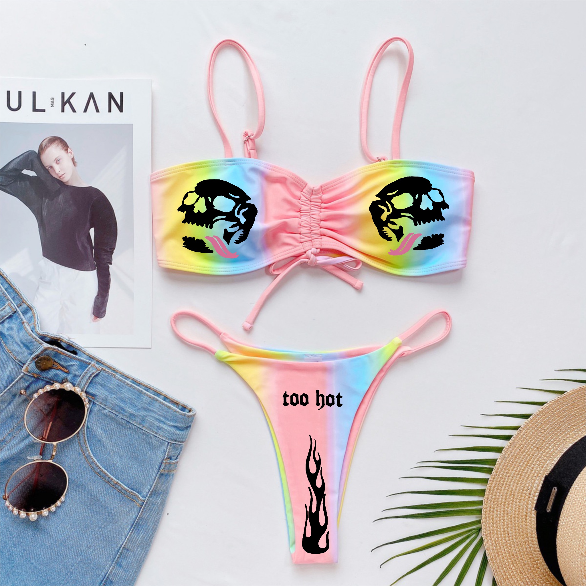 Printed swimsuit-xxchiefs